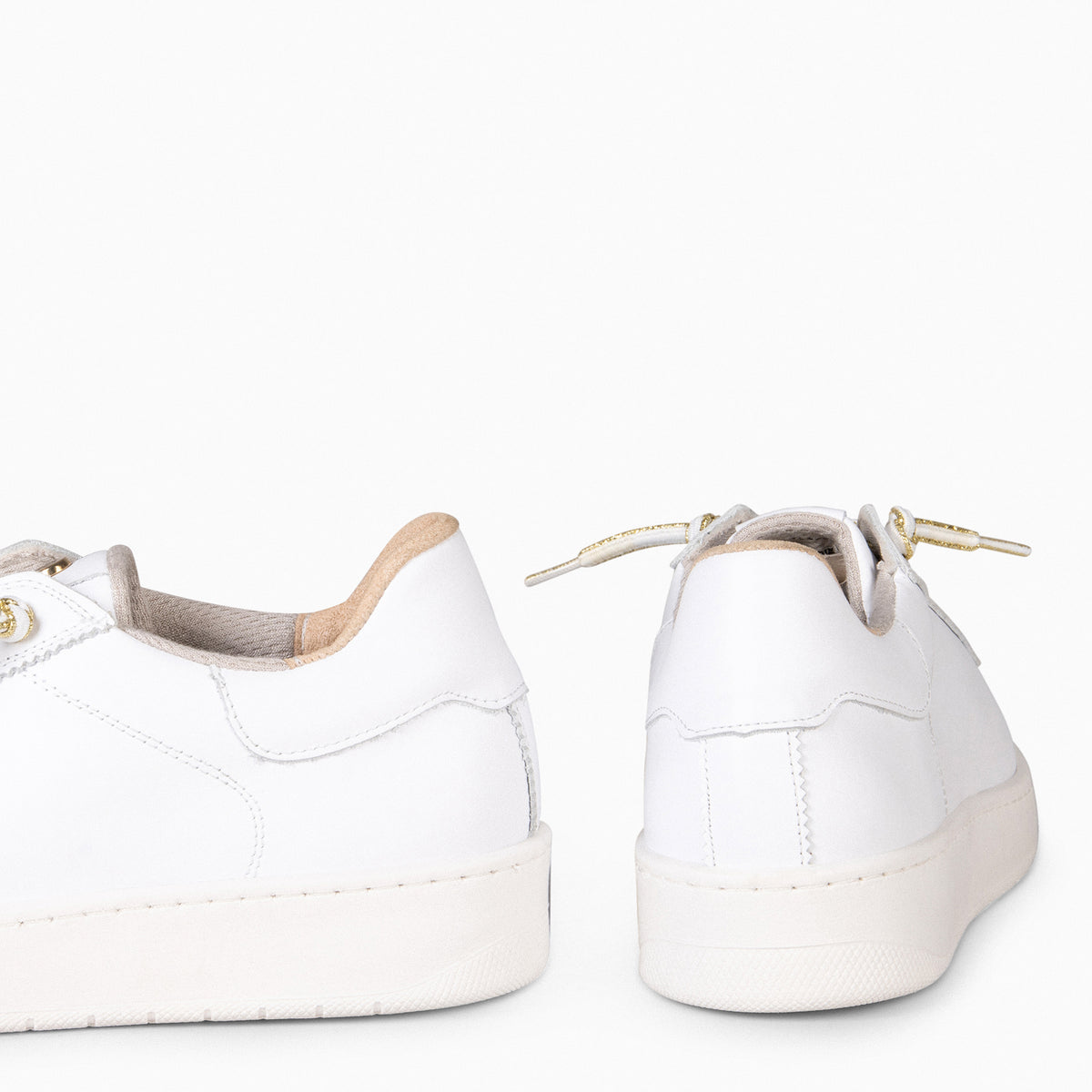 NANTES - Zapatillas de piel BLANCO