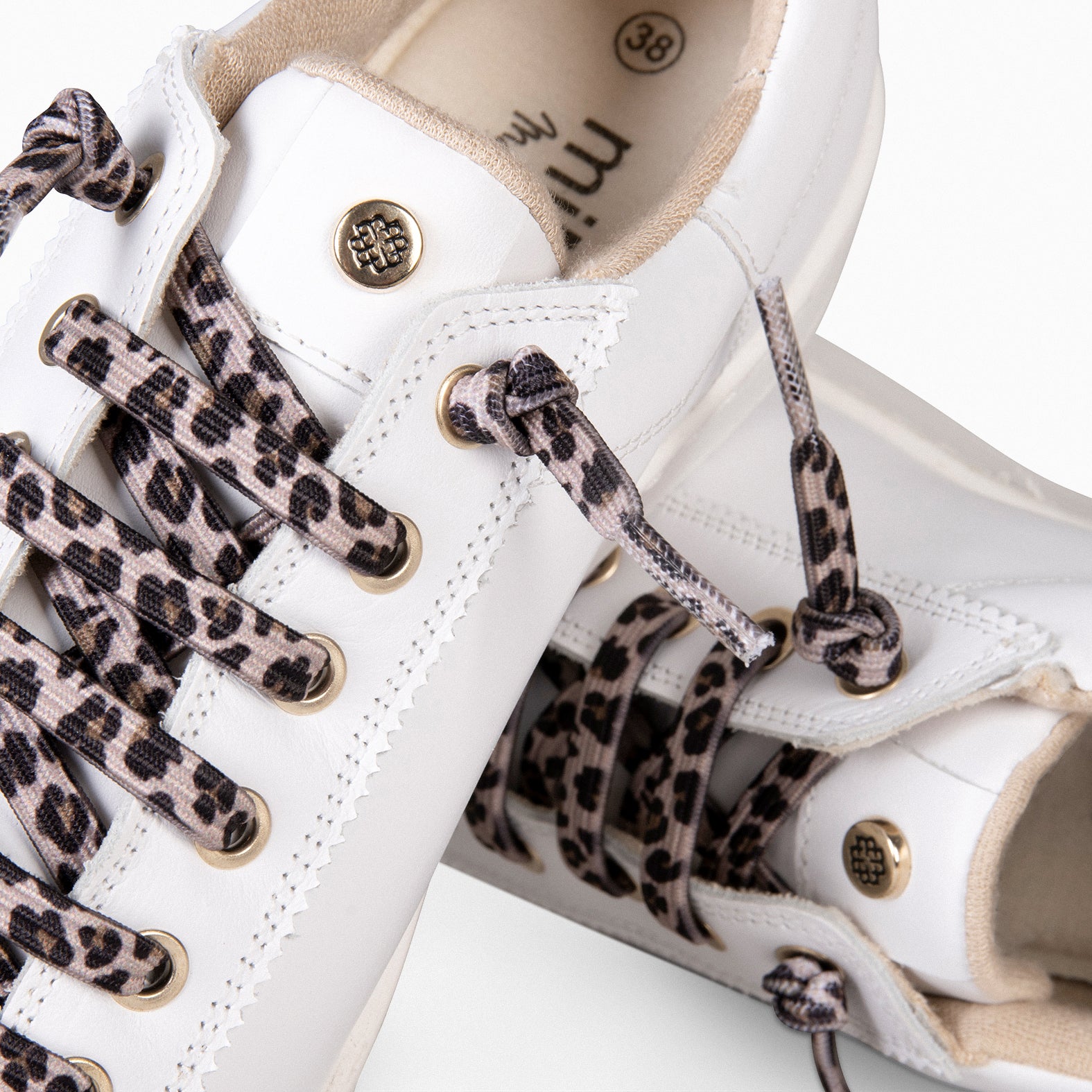 NANTES - Zapatillas Elegantes BLANCO LEOPARDO - miMaO ®