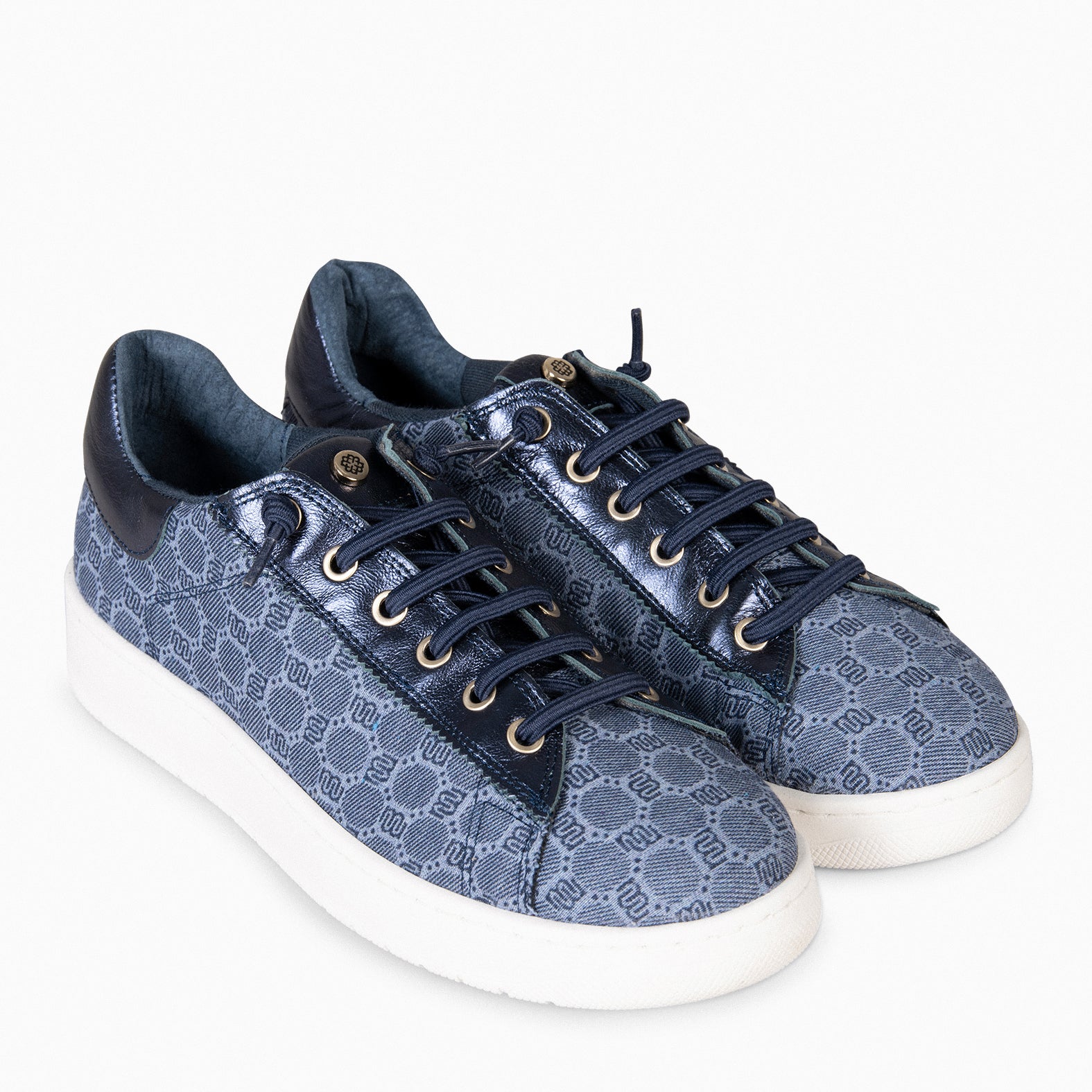 TOULOUSE - Zapatillas cordones elásticos AZUL - miMaO ®