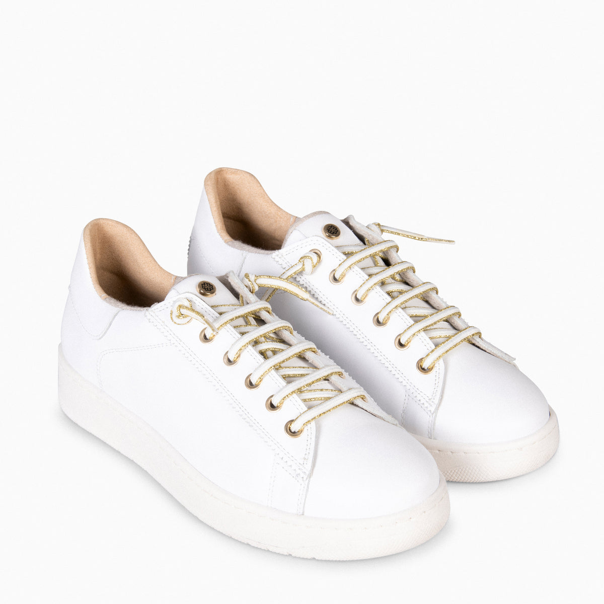 NANTES - Zapatillas de piel BLANCO