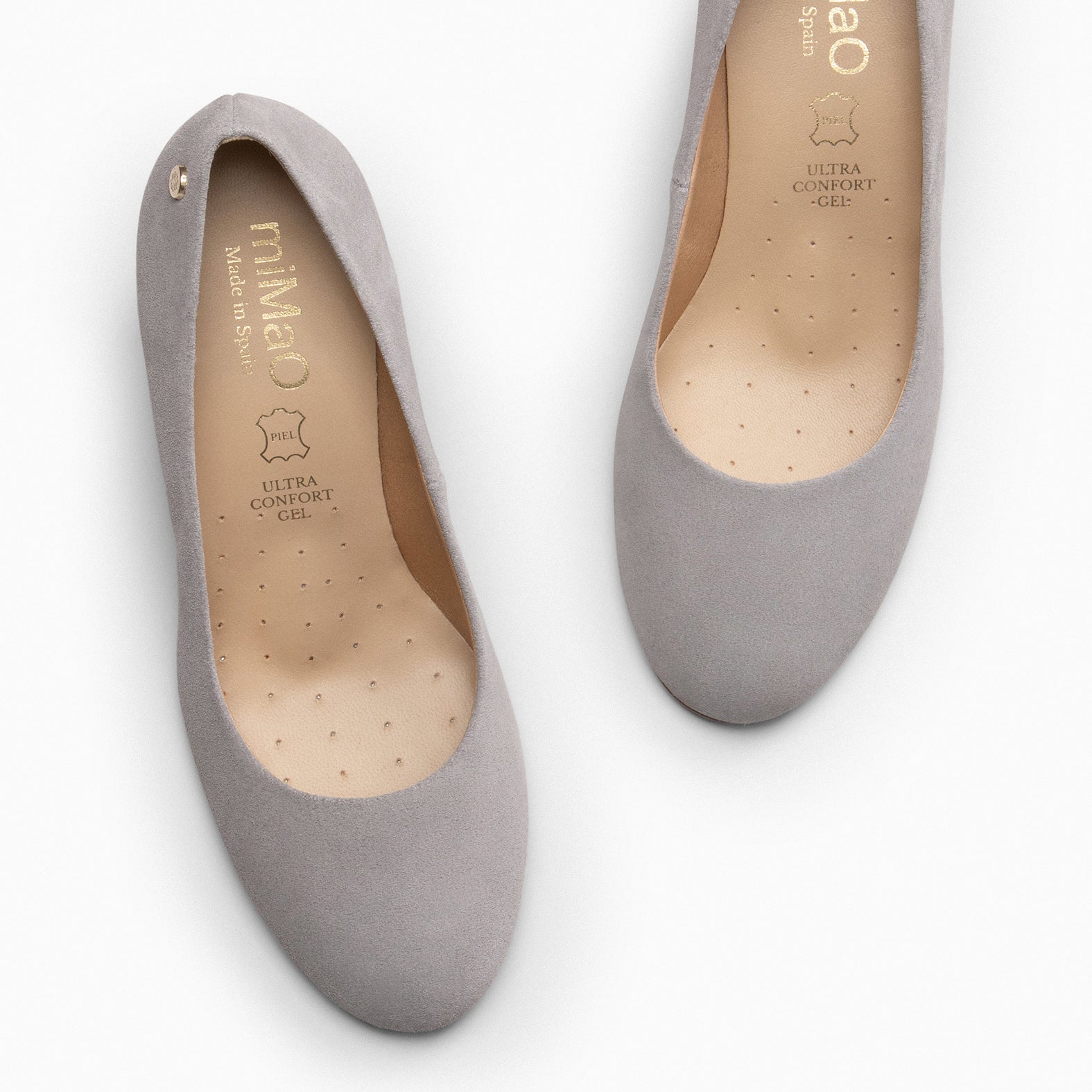 REDONDO CUÑA – Zapato de mujer con cuña GRIS - miMaO ®