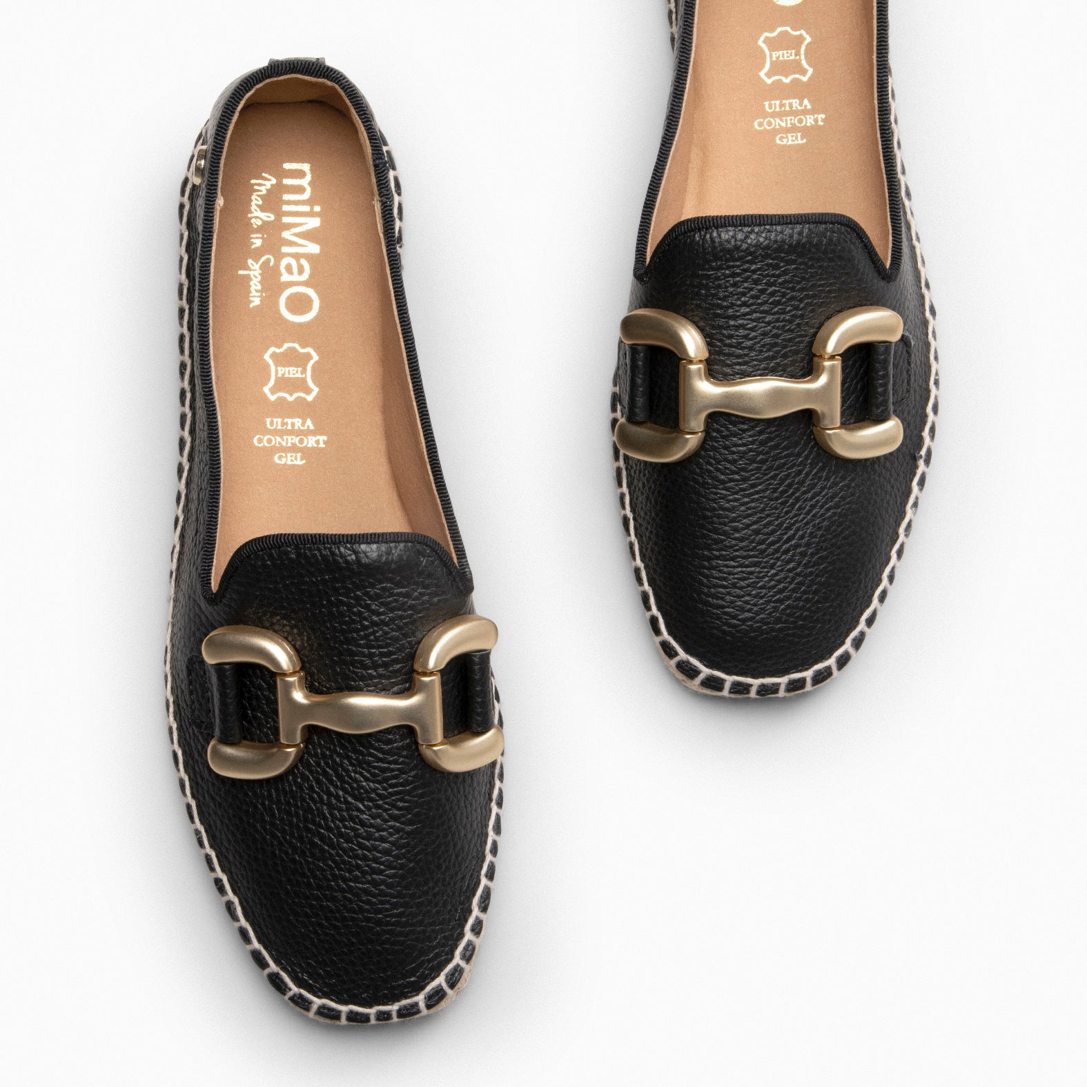 MERAYA - ALPARGATA ELEGANTE NEGRO