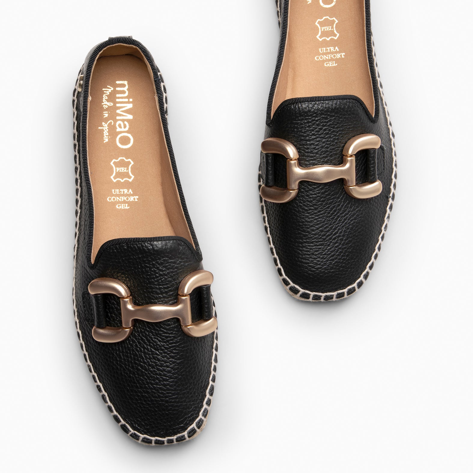 MERAYA - ALPARGATA ELEGANTE NEGRO
