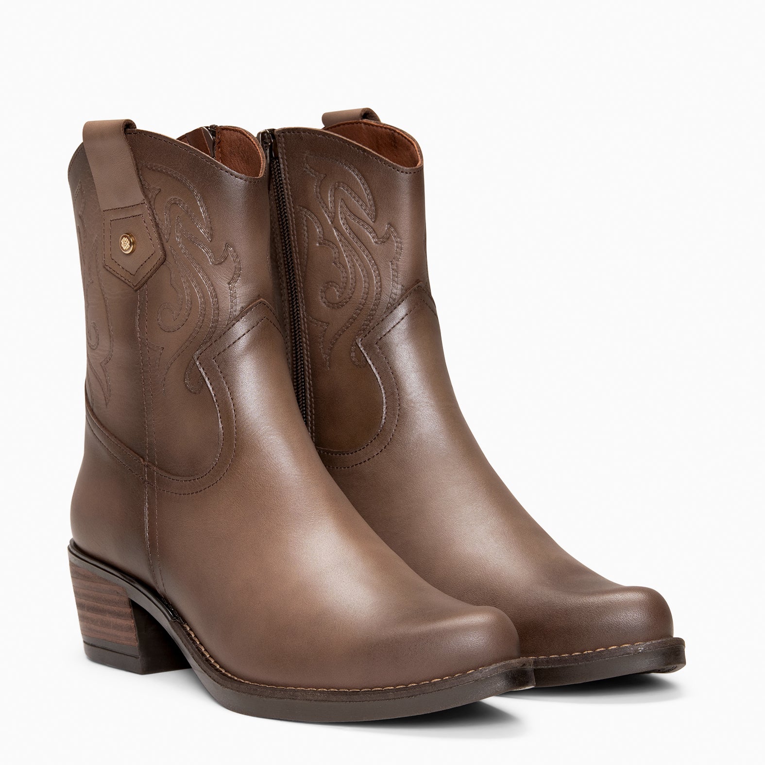 CYRUS - Botines cowboy TAUPE - miMaO ®
