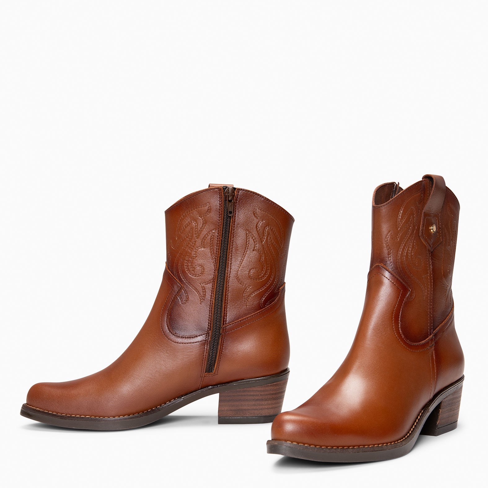 CYRUS - Botines cowboy MARRON - miMaO ®
