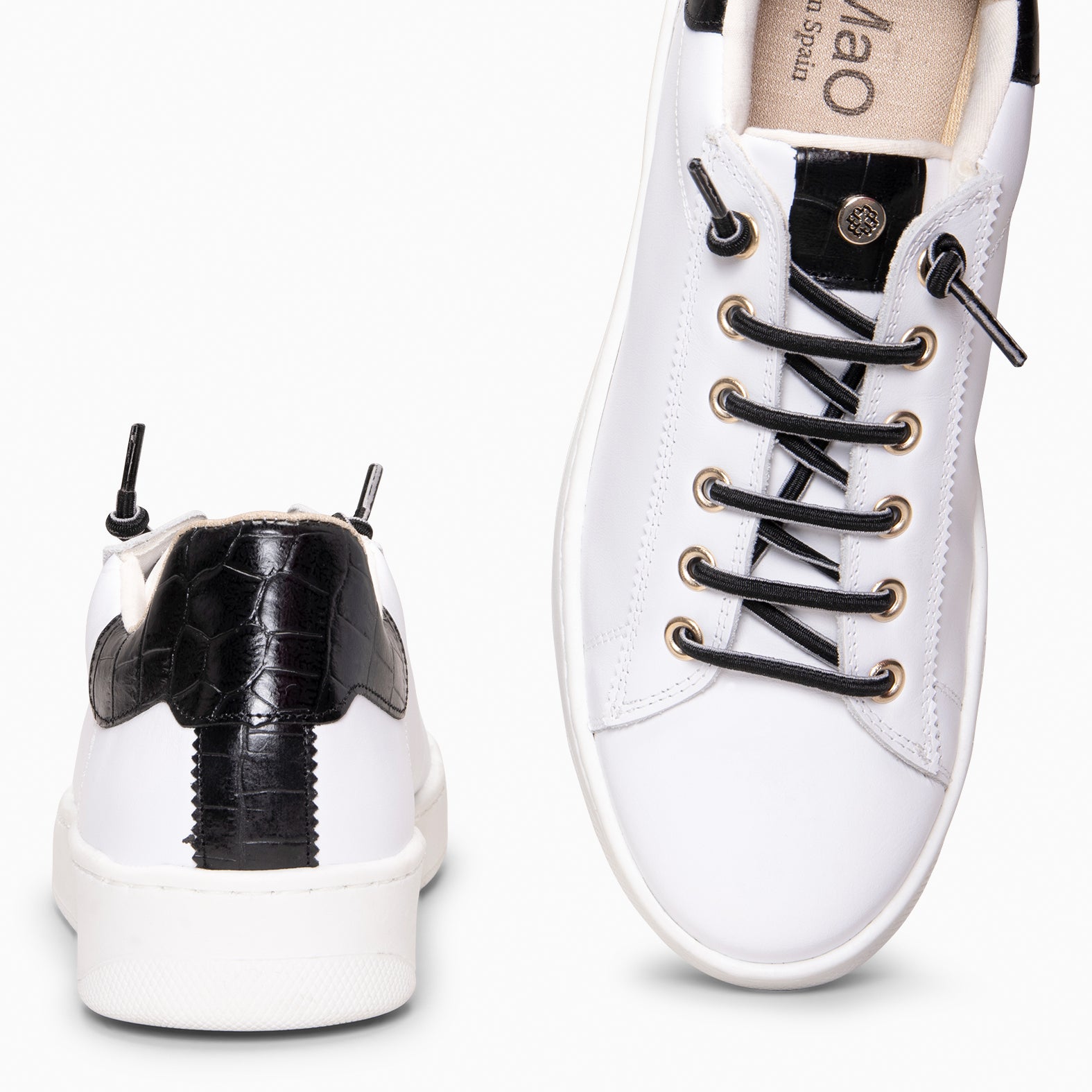 NANTES - Zapatillas Elegantes BLANCO NEGRO - miMaO ®