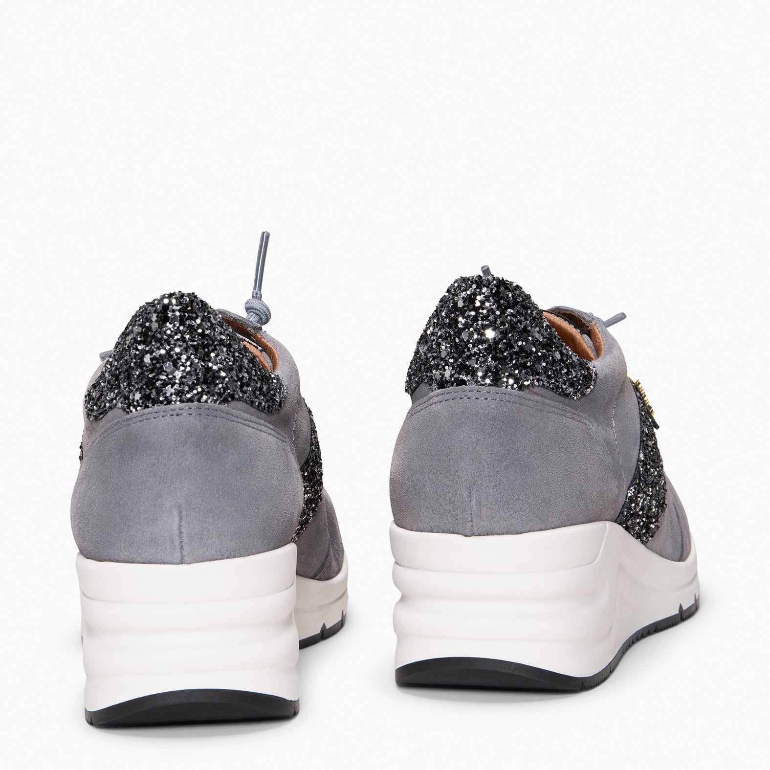 PAU - Zapatillas con cuña GRIS - miMaO ®