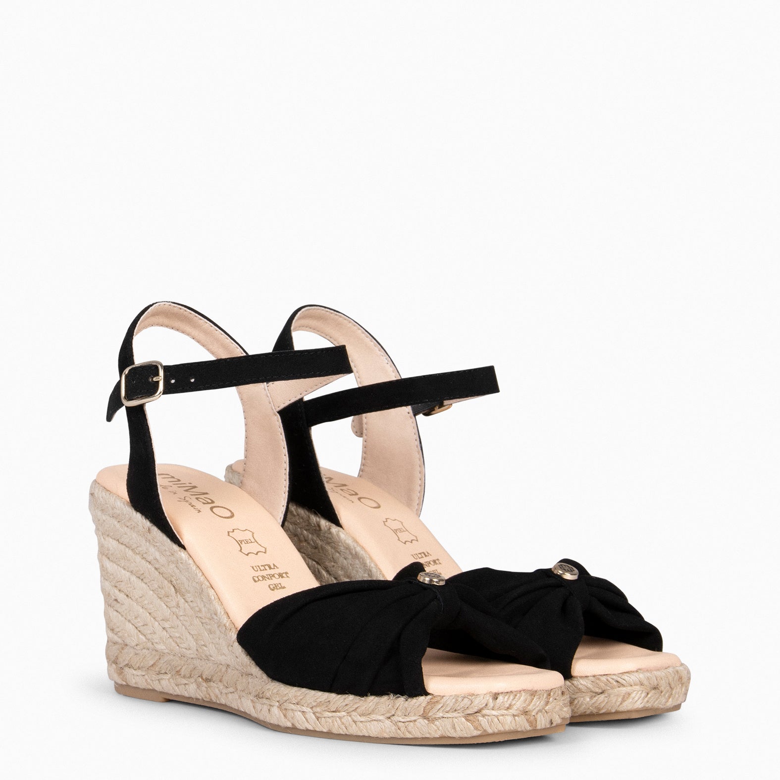 MIRASOL – Cuñas altas de esparto NEGRO - miMaO ®