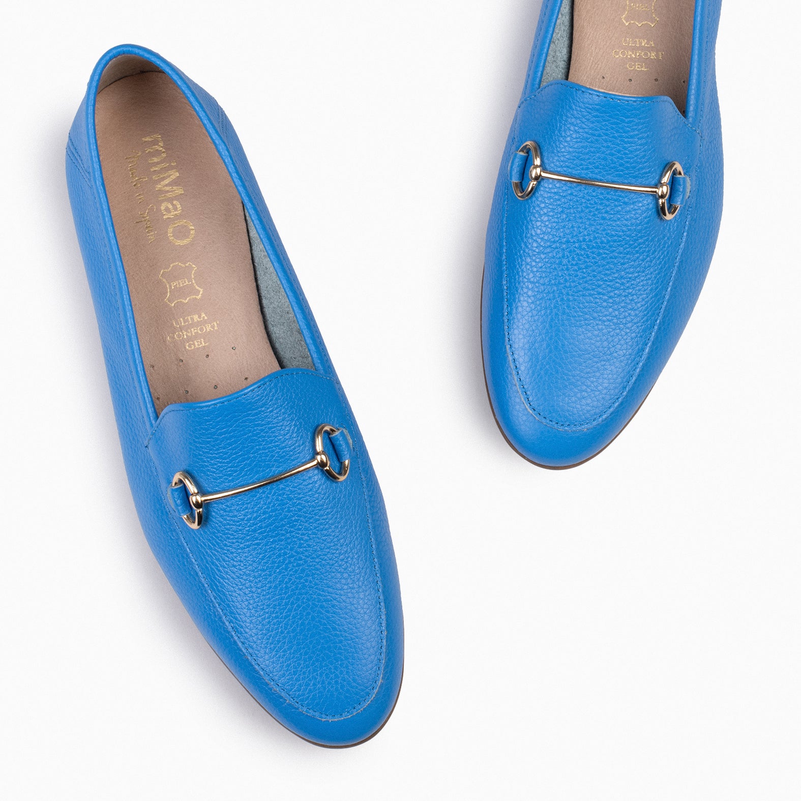 STYLE – Mocassins plats BLEU