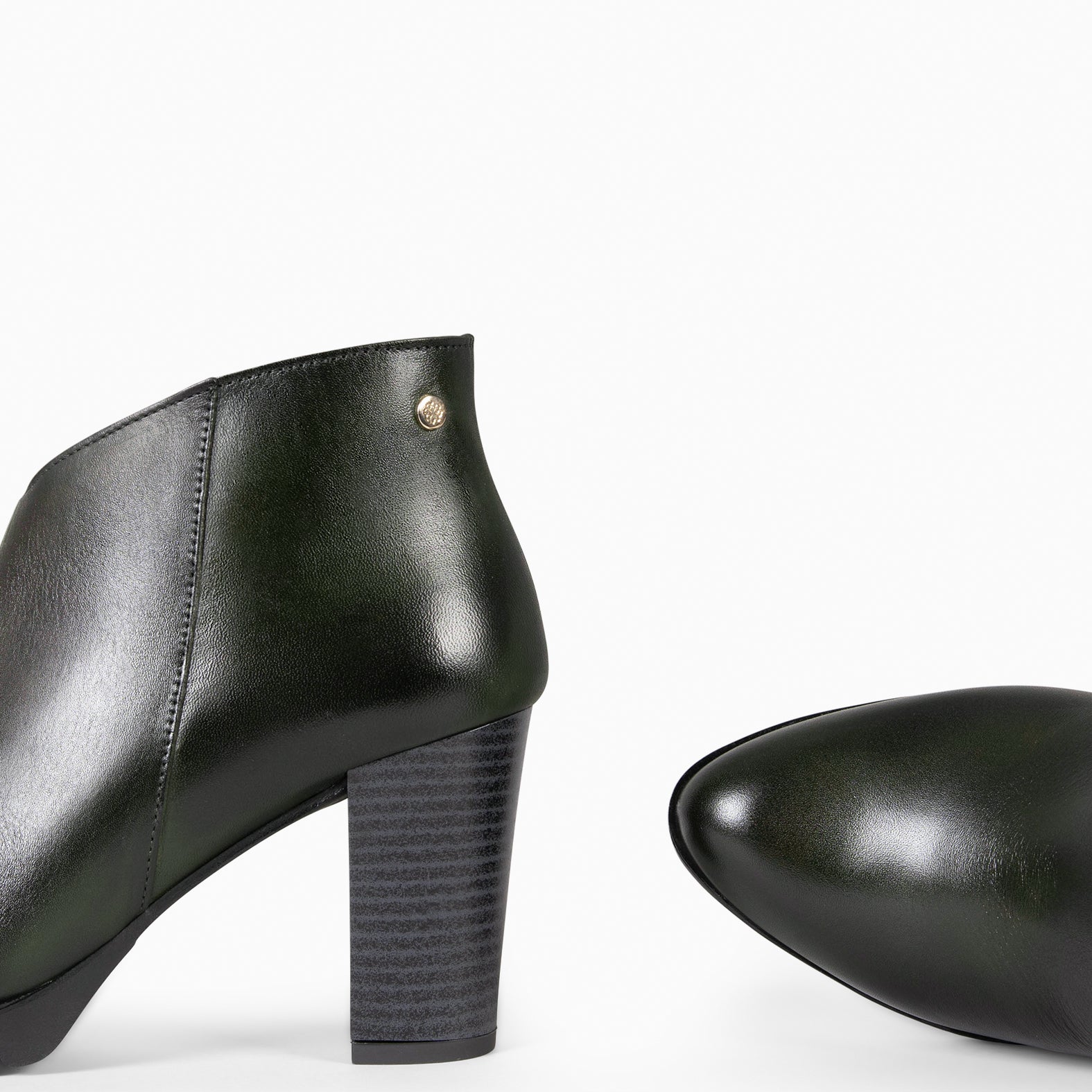 CLASSIC - Botines de mujer con tacón VERDE - miMaO ®