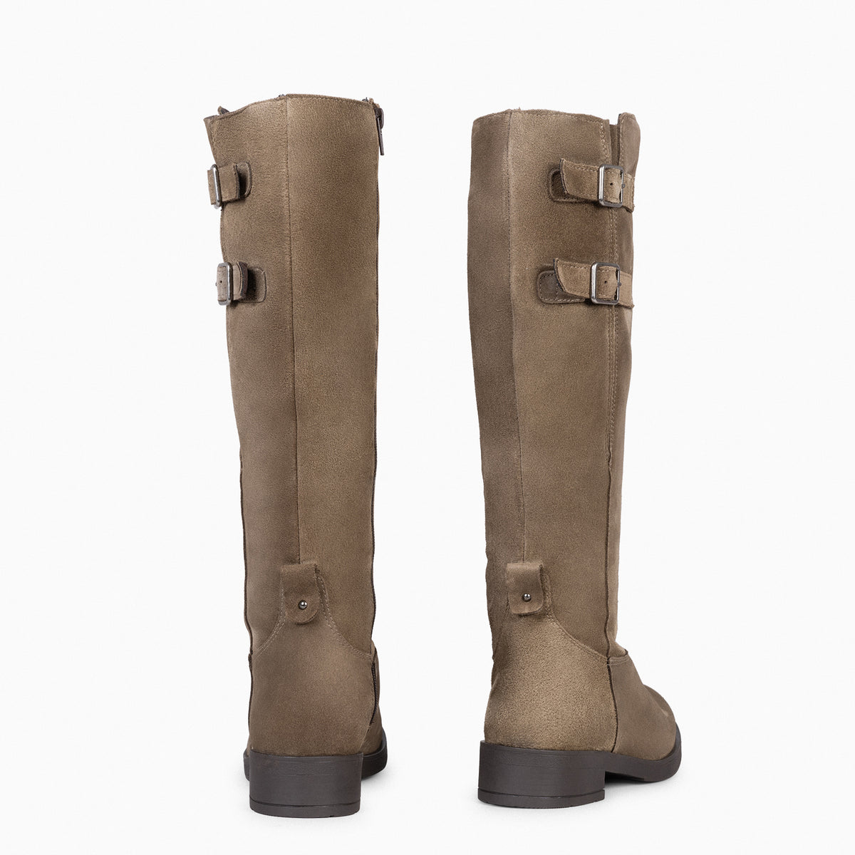 CORK - Bota alta para mujer TAUPE