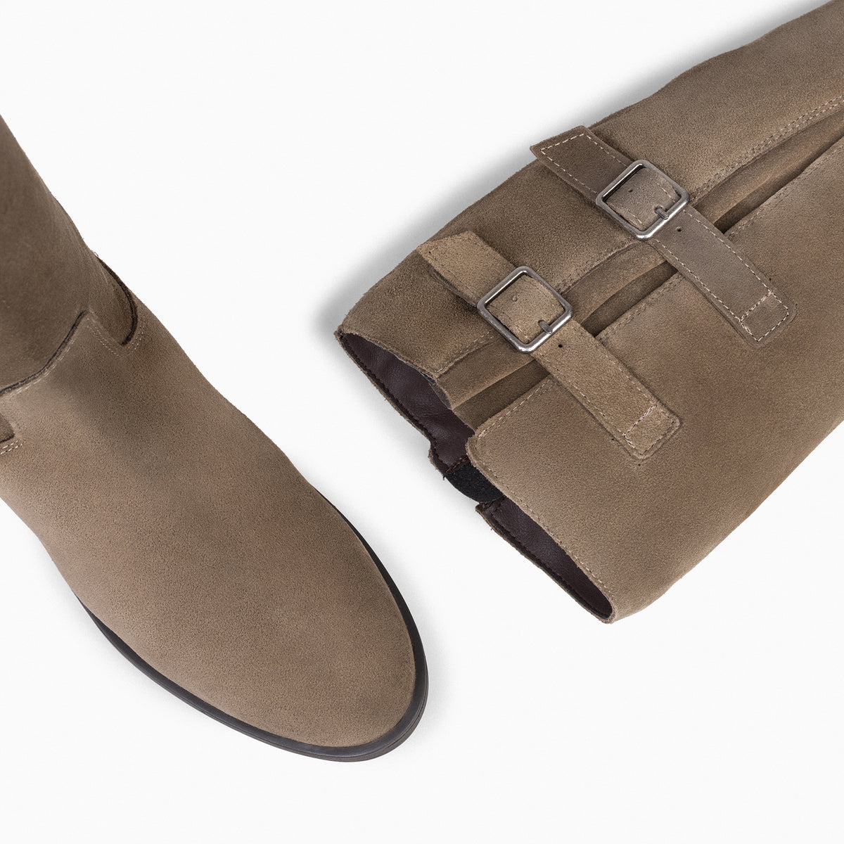 CORK - Bota alta para mujer TAUPE