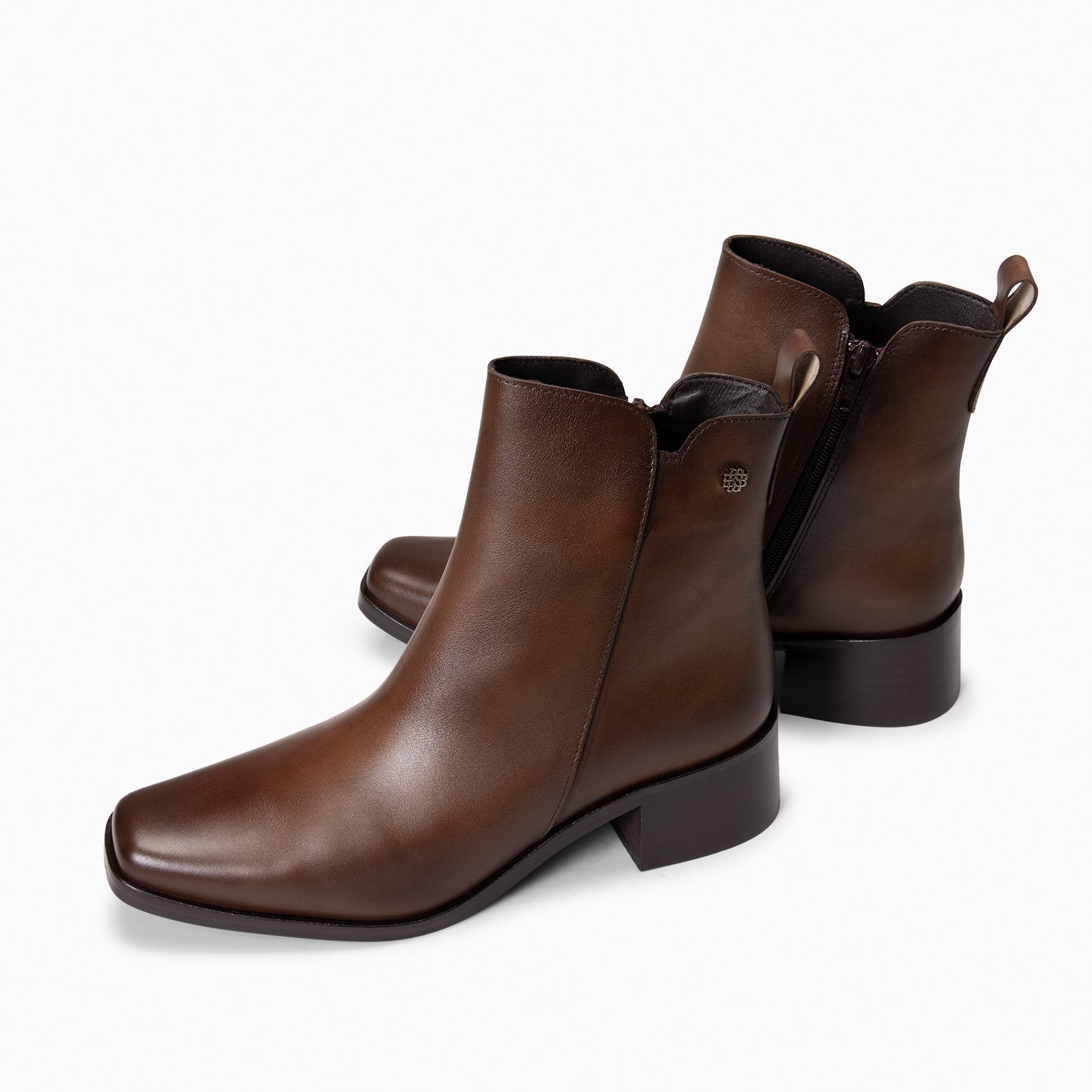 BERLIN - Botines bajos de mujer de piel MARRÓN - miMaO ®