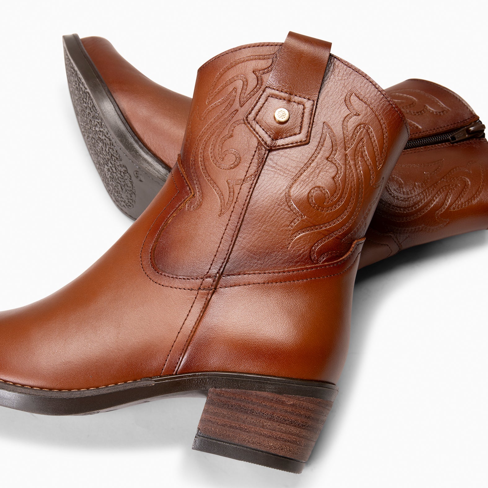 CYRUS - Botines cowboy MARRON - miMaO ®