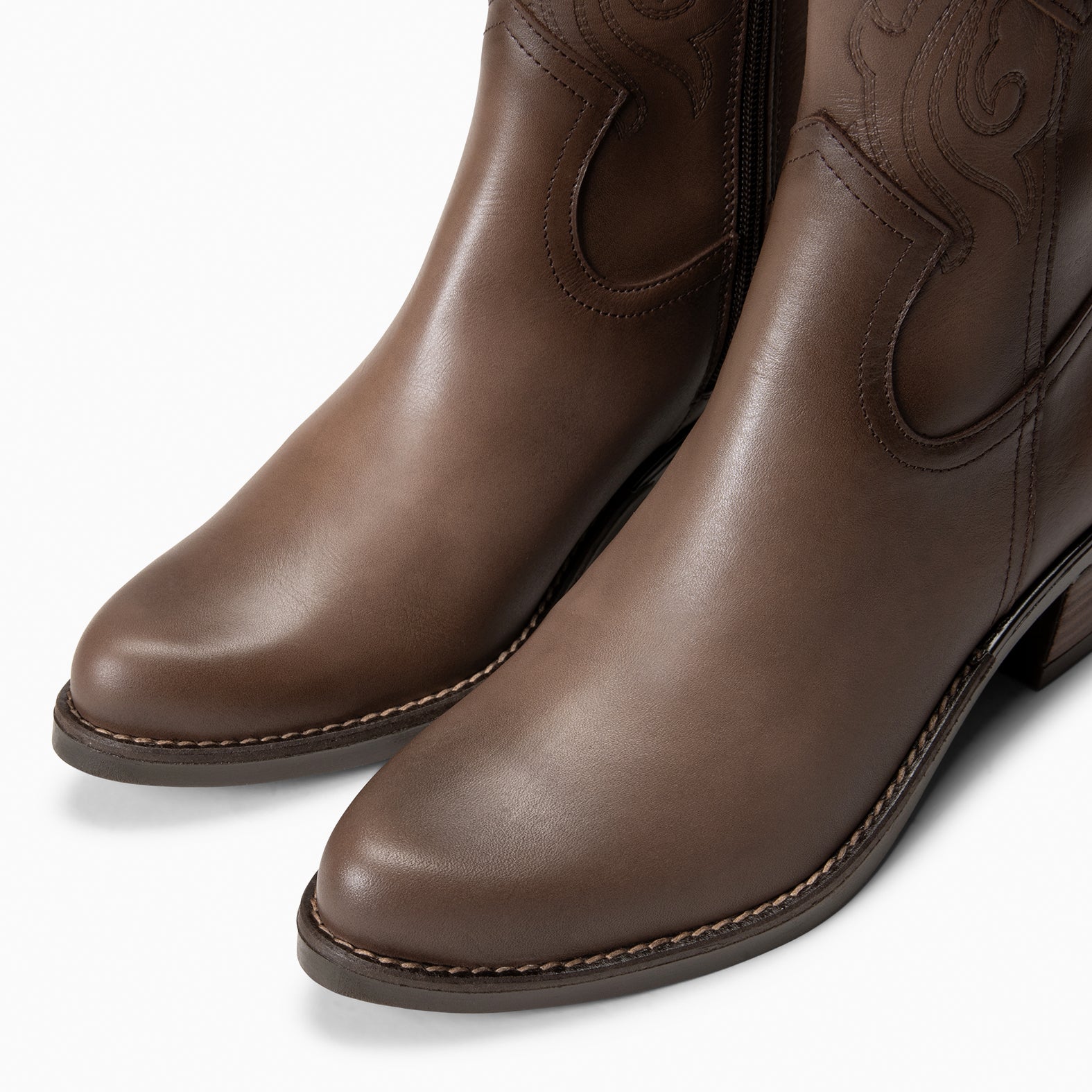 CYRUS - Botines cowboy TAUPE - miMaO ®