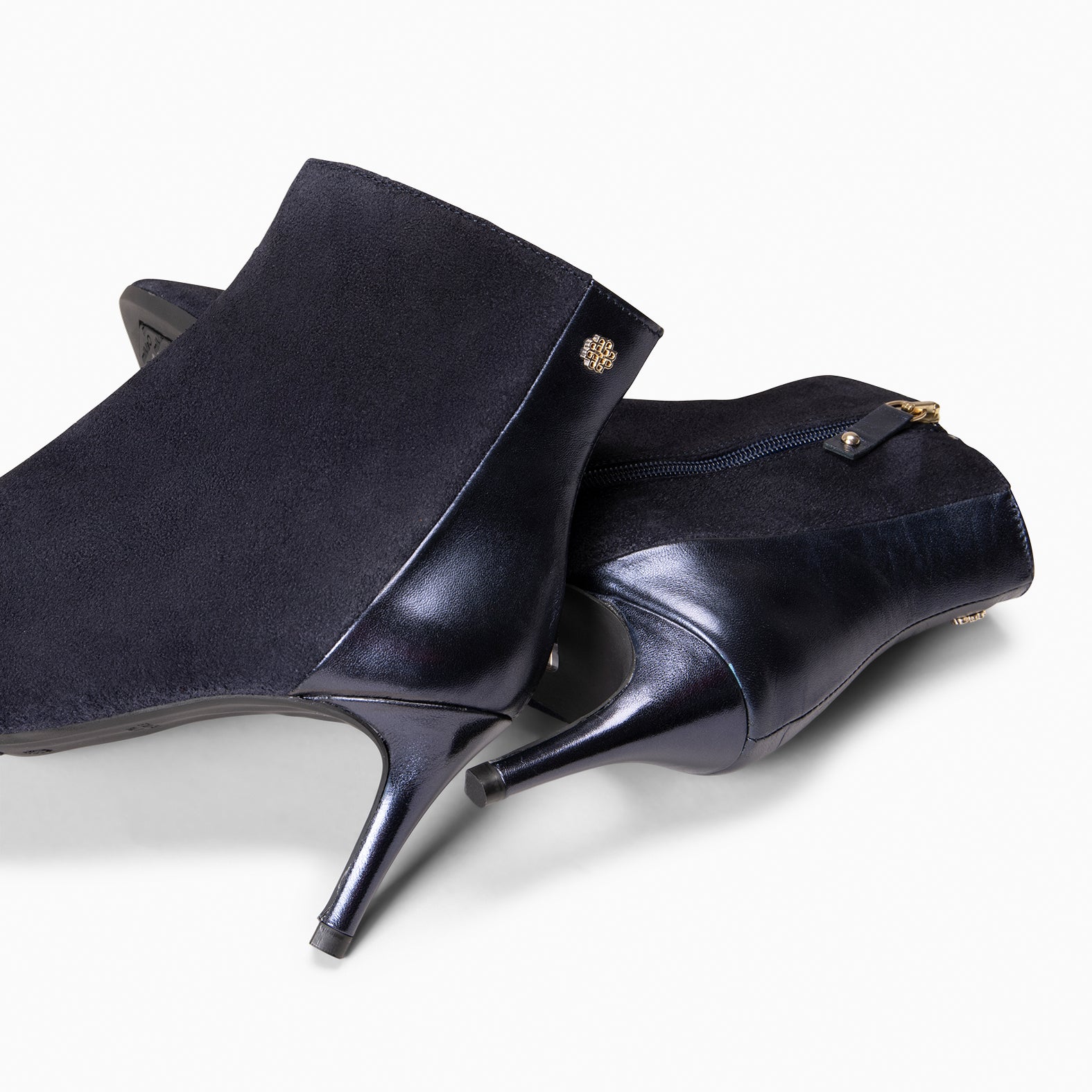 NIGHT – NAVY Booties with fine heel