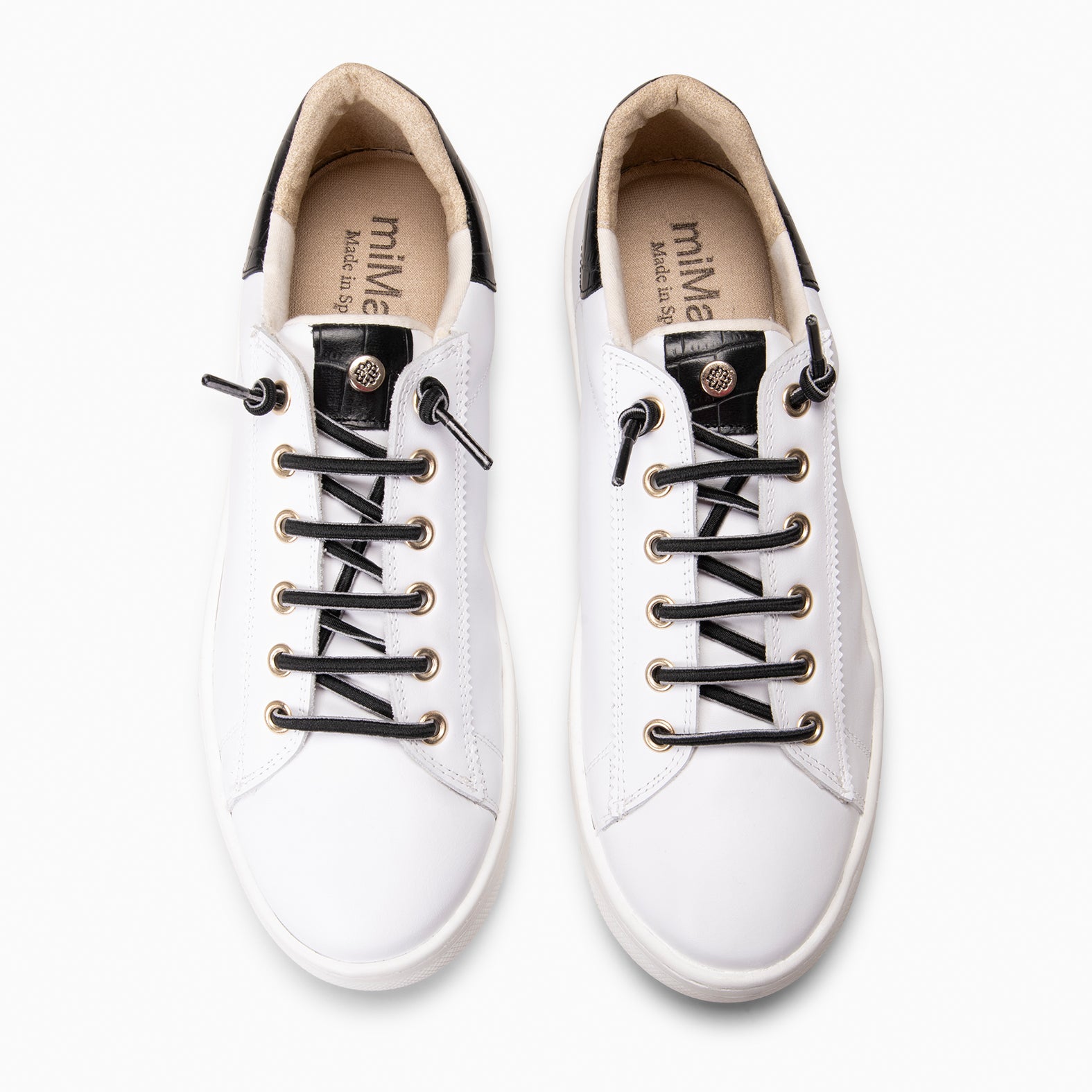 NANTES - Zapatillas Elegantes BLANCO NEGRO - miMaO ®