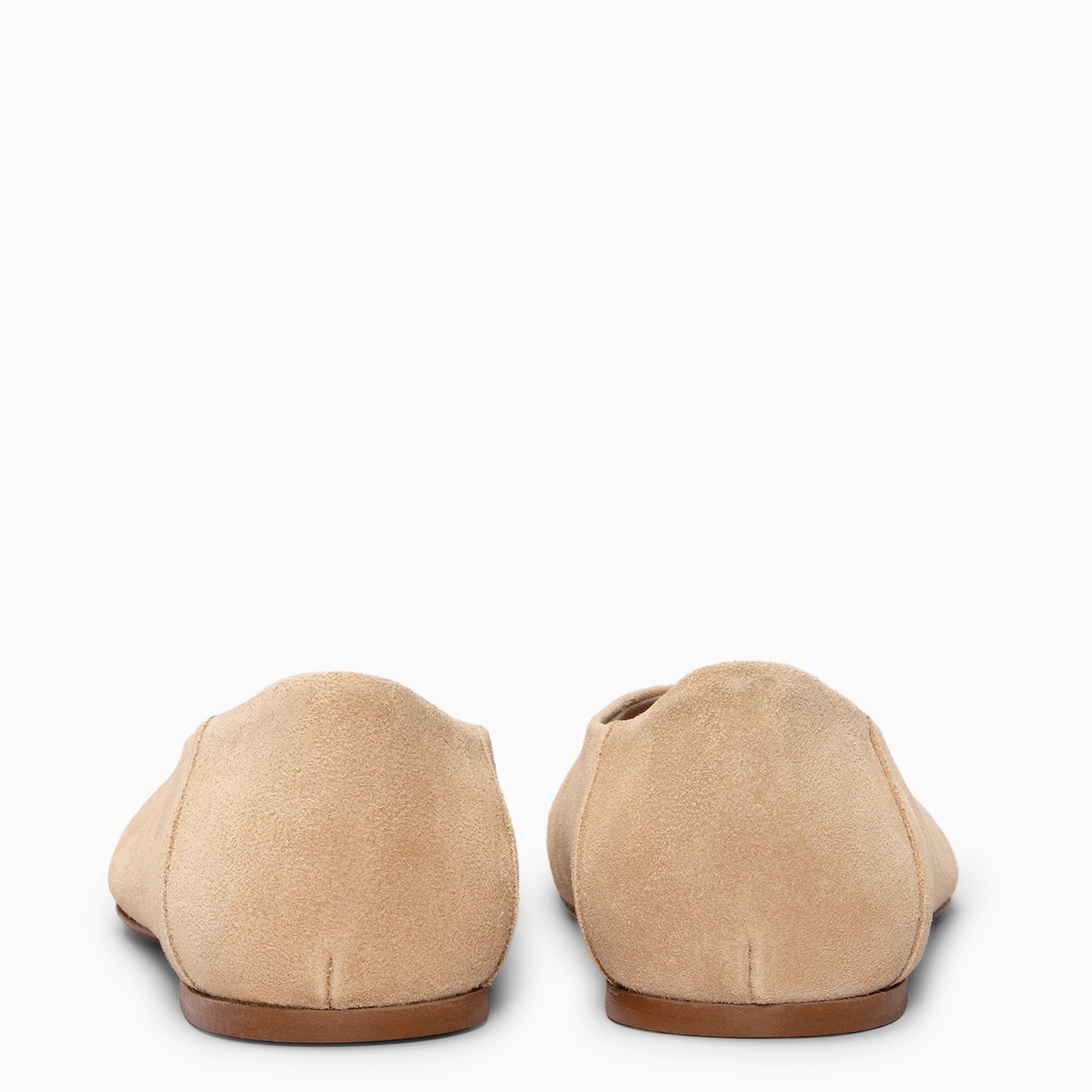 BOREAL - Ballerines pour femme en daim BEIGE