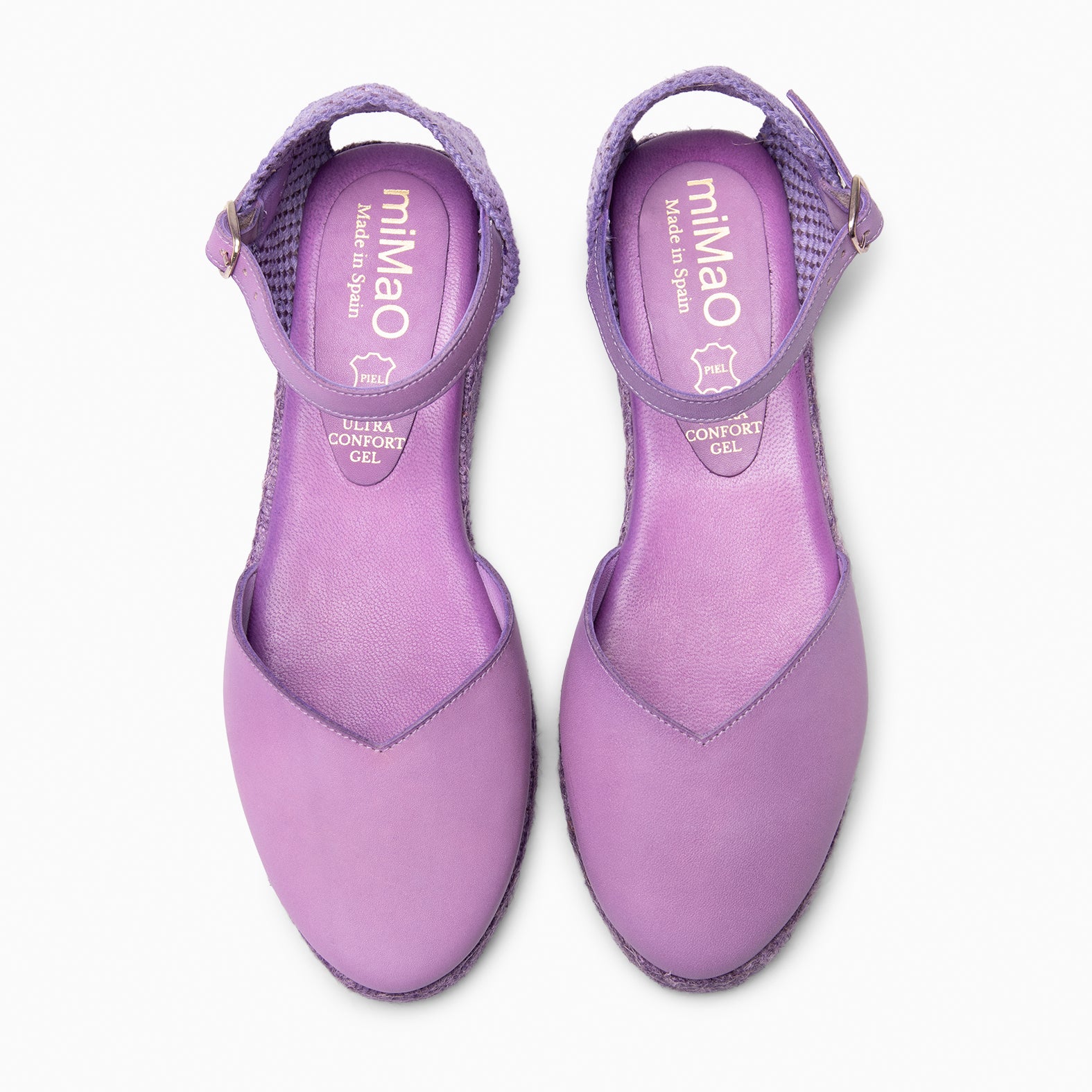 PRAVIA - Cunha de esparto com tingimento natural VIOLETA