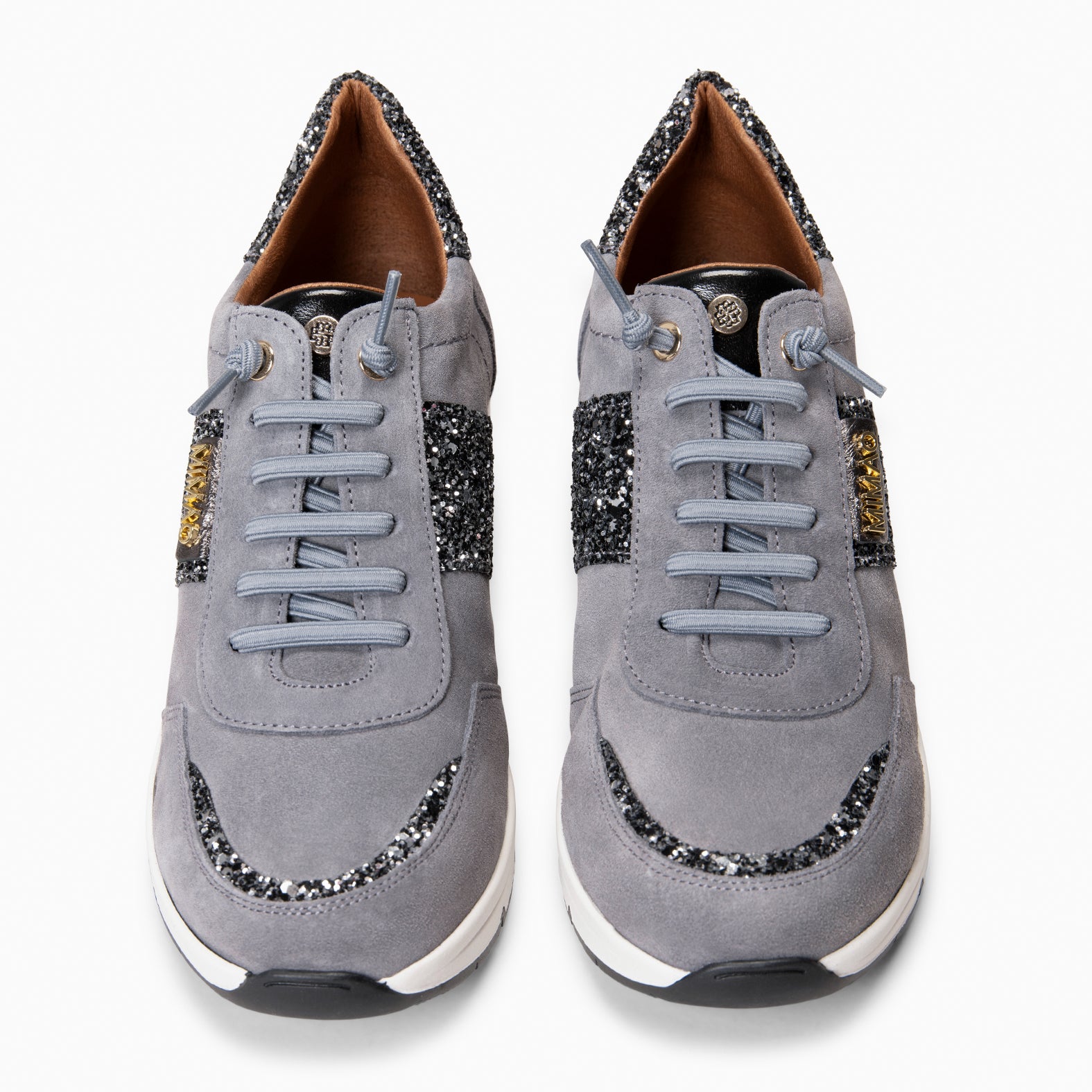 PAU - Zapatillas con cuña GRIS - miMaO ®