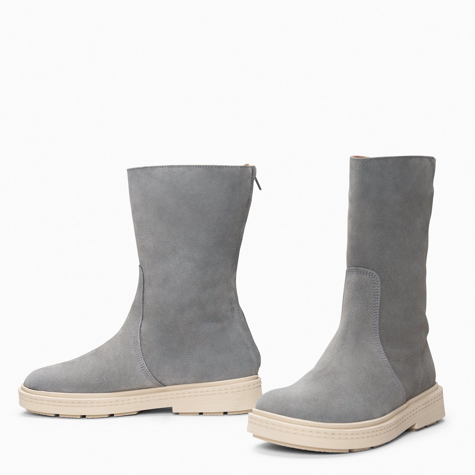 SNOW - Botines forrados de piel GRIS - miMaO ®