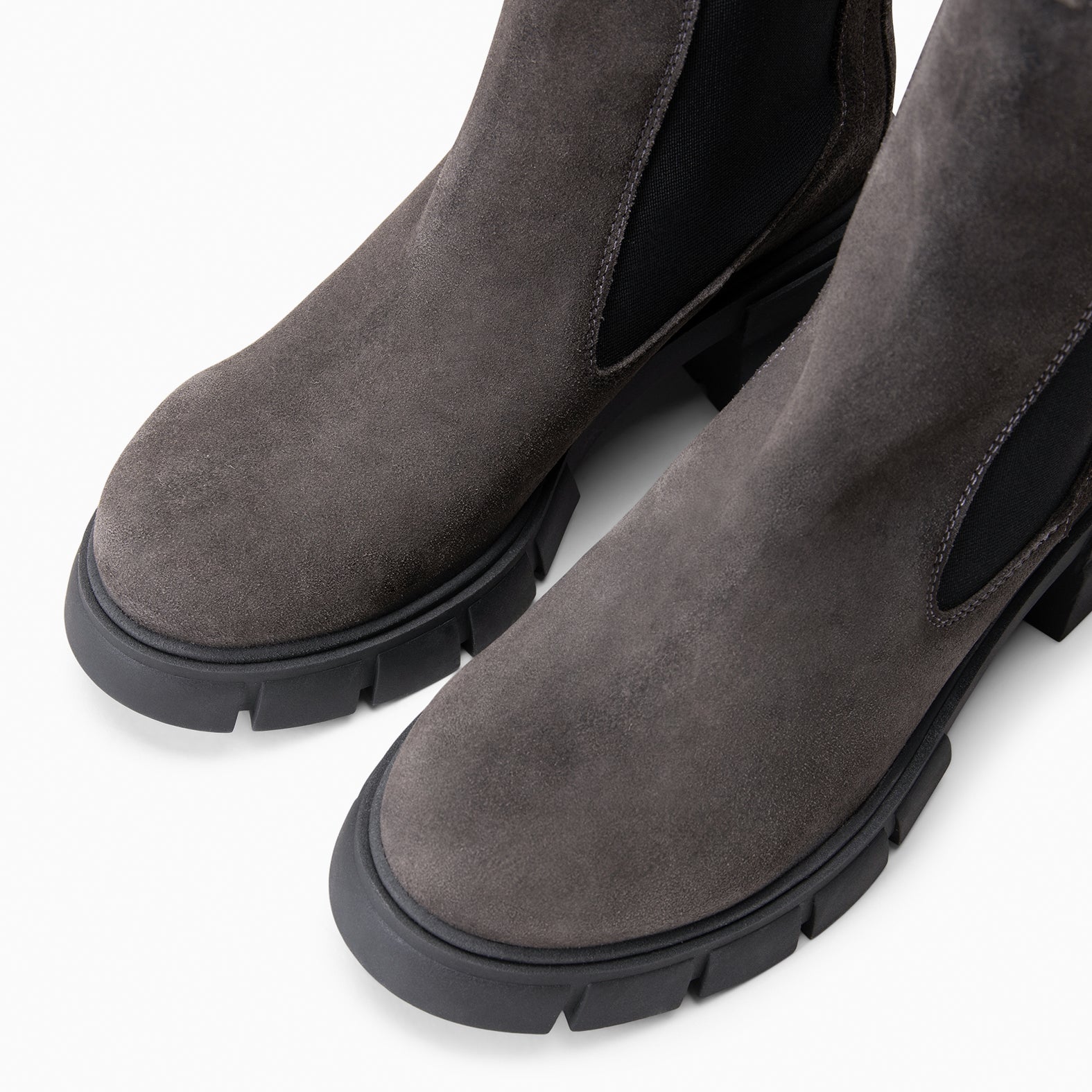 LUCIA - Botines Chelsea con plataforma GRIS - miMaO ®