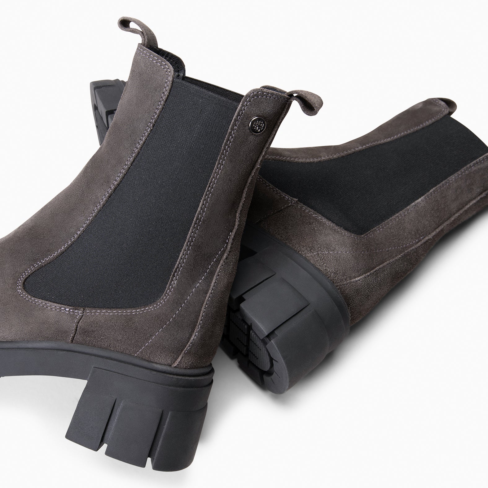 LUCIA - Botines Chelsea con plataforma GRIS - miMaO ®