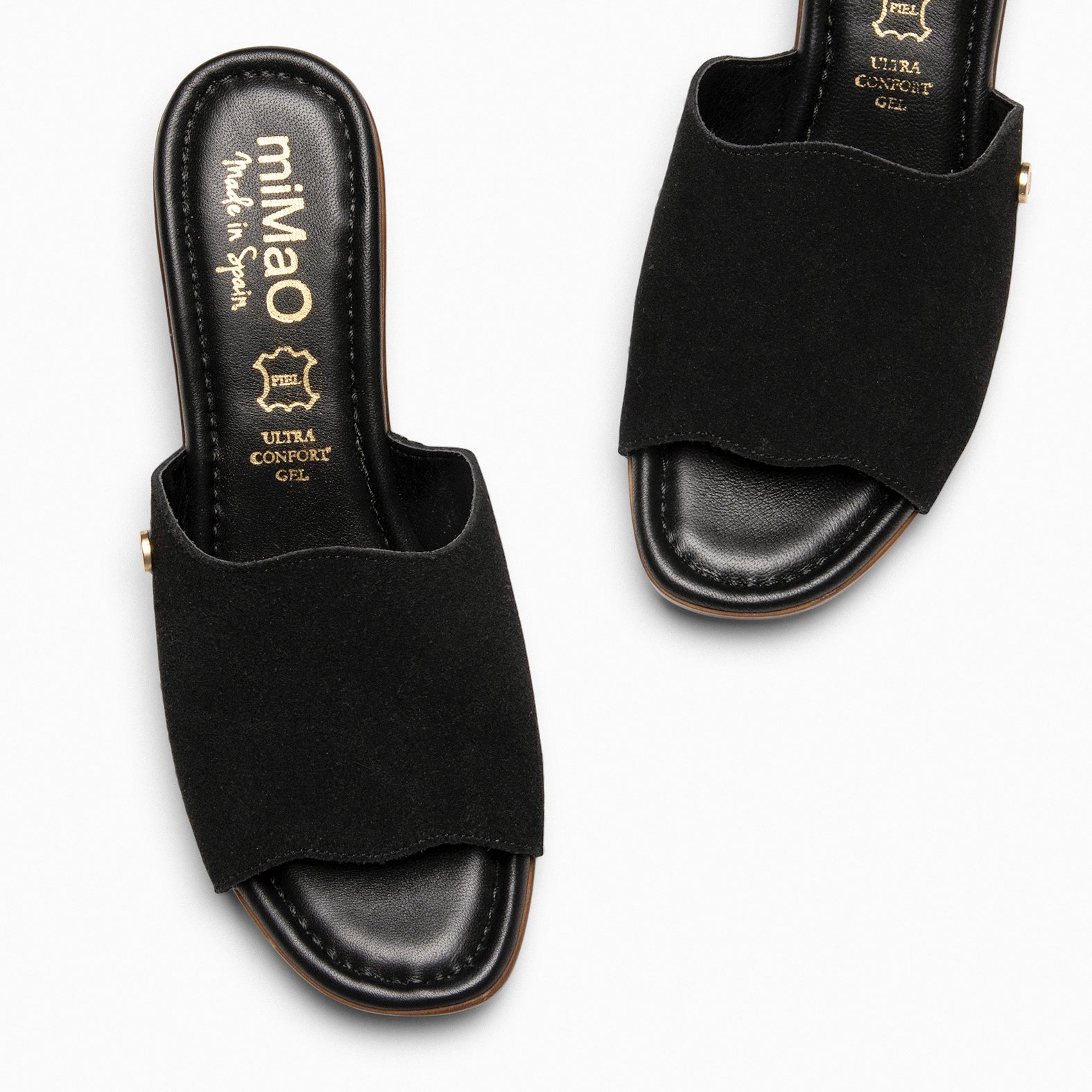 ADELA - Zuecos con tacón NEGRO - miMaO ®