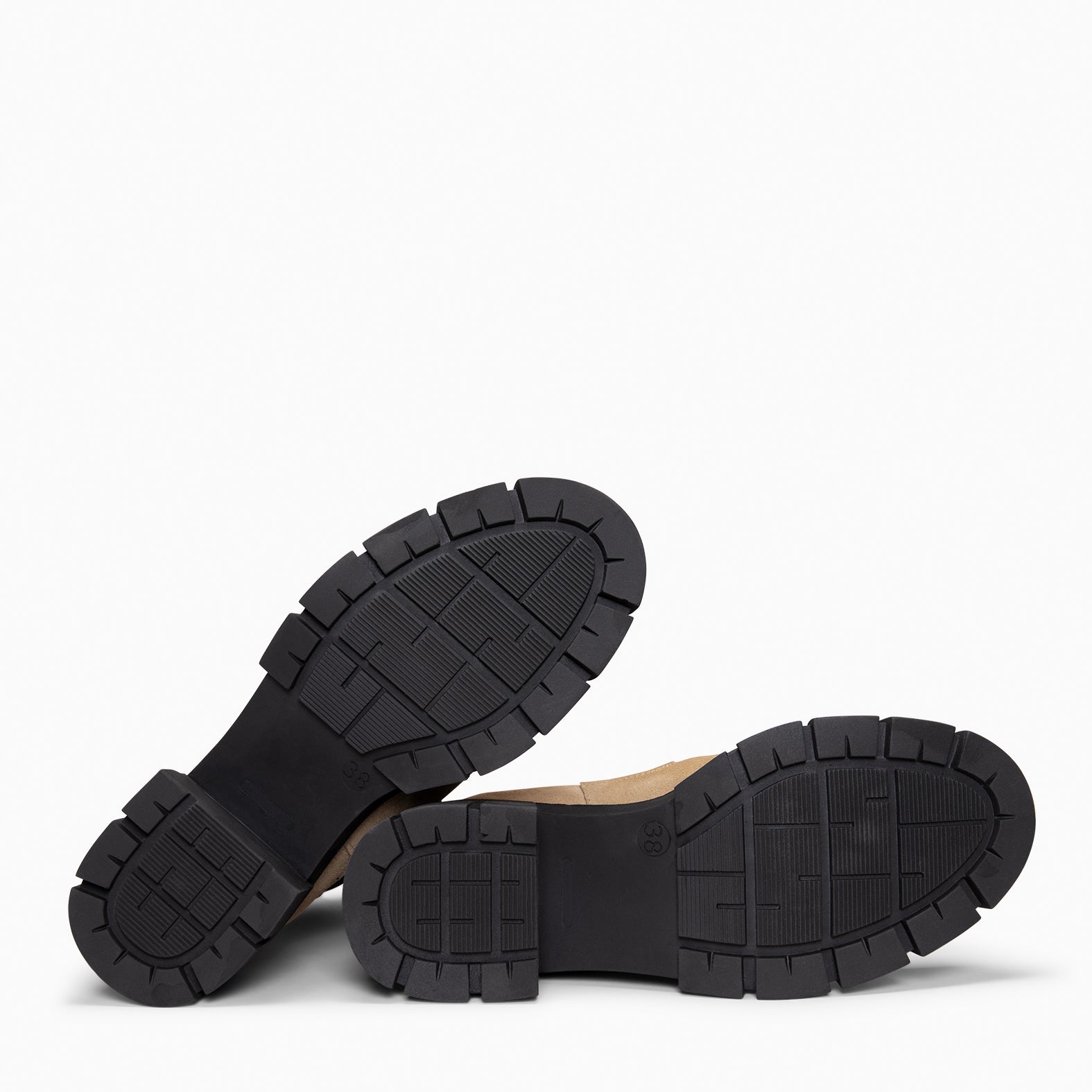 LUCIA - Botines Chelsea con plataforma BEIGE - miMaO ®