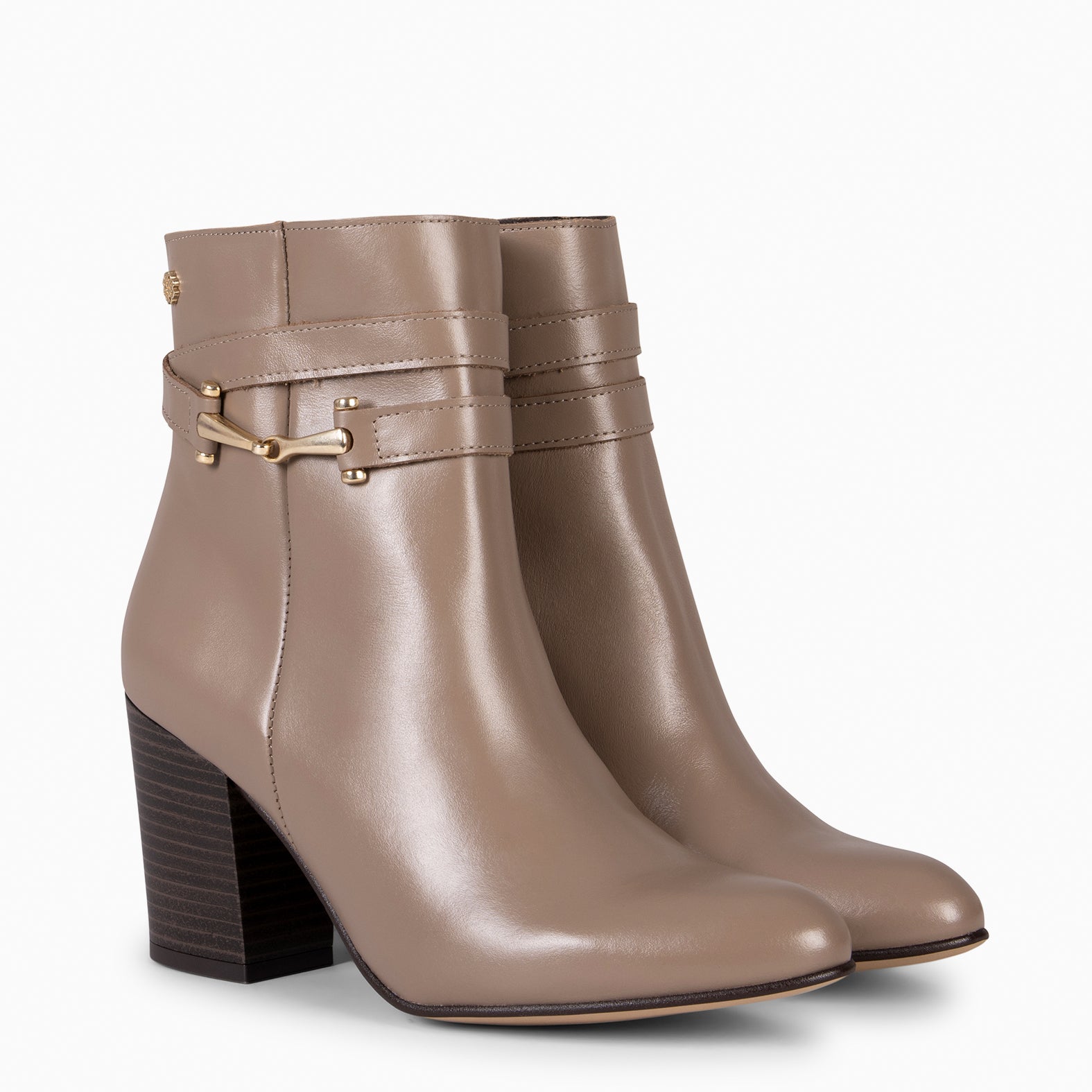 PALACE – Botin con tacón TAUPE