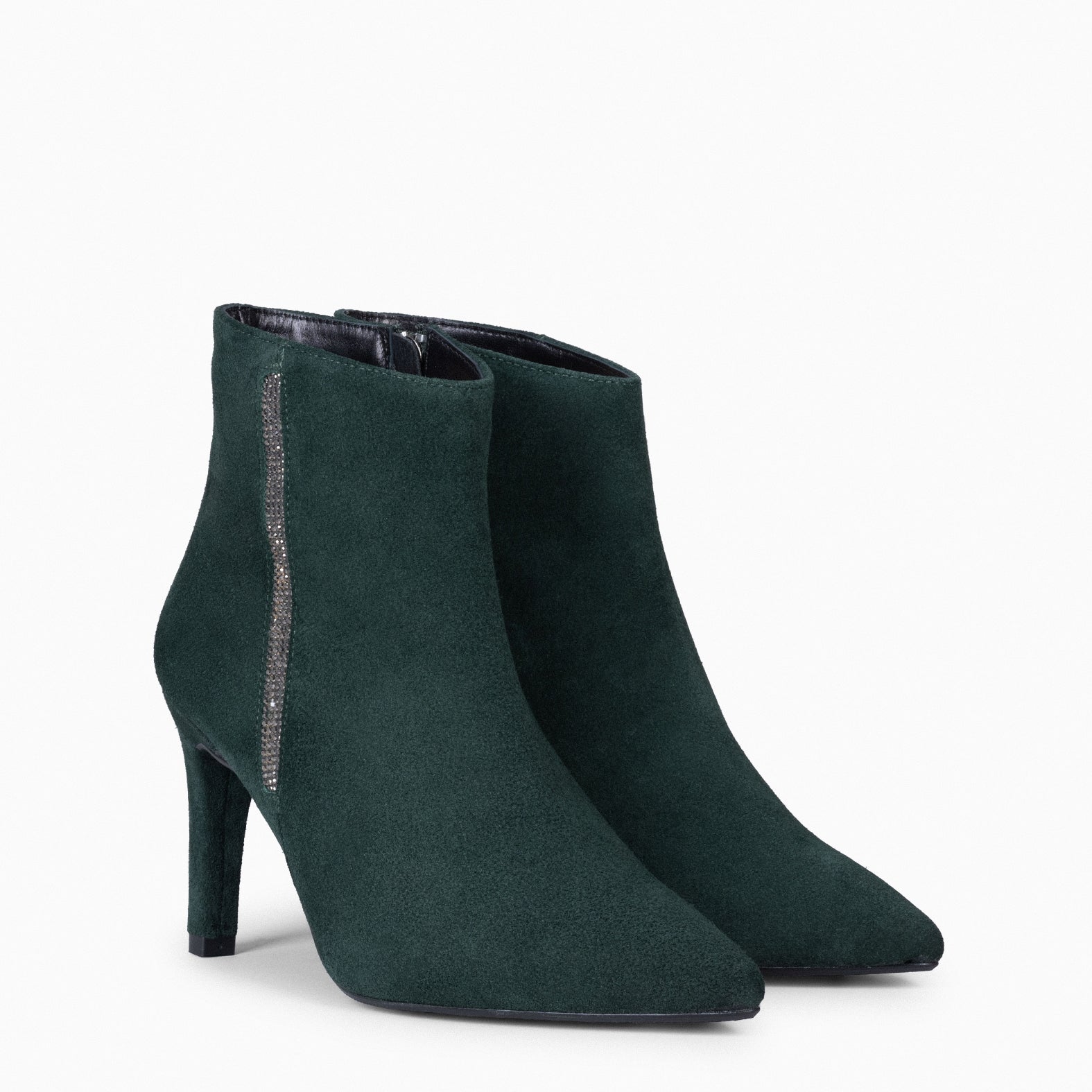 BOTÍN GLAM - Botines de tacón fino VERDE