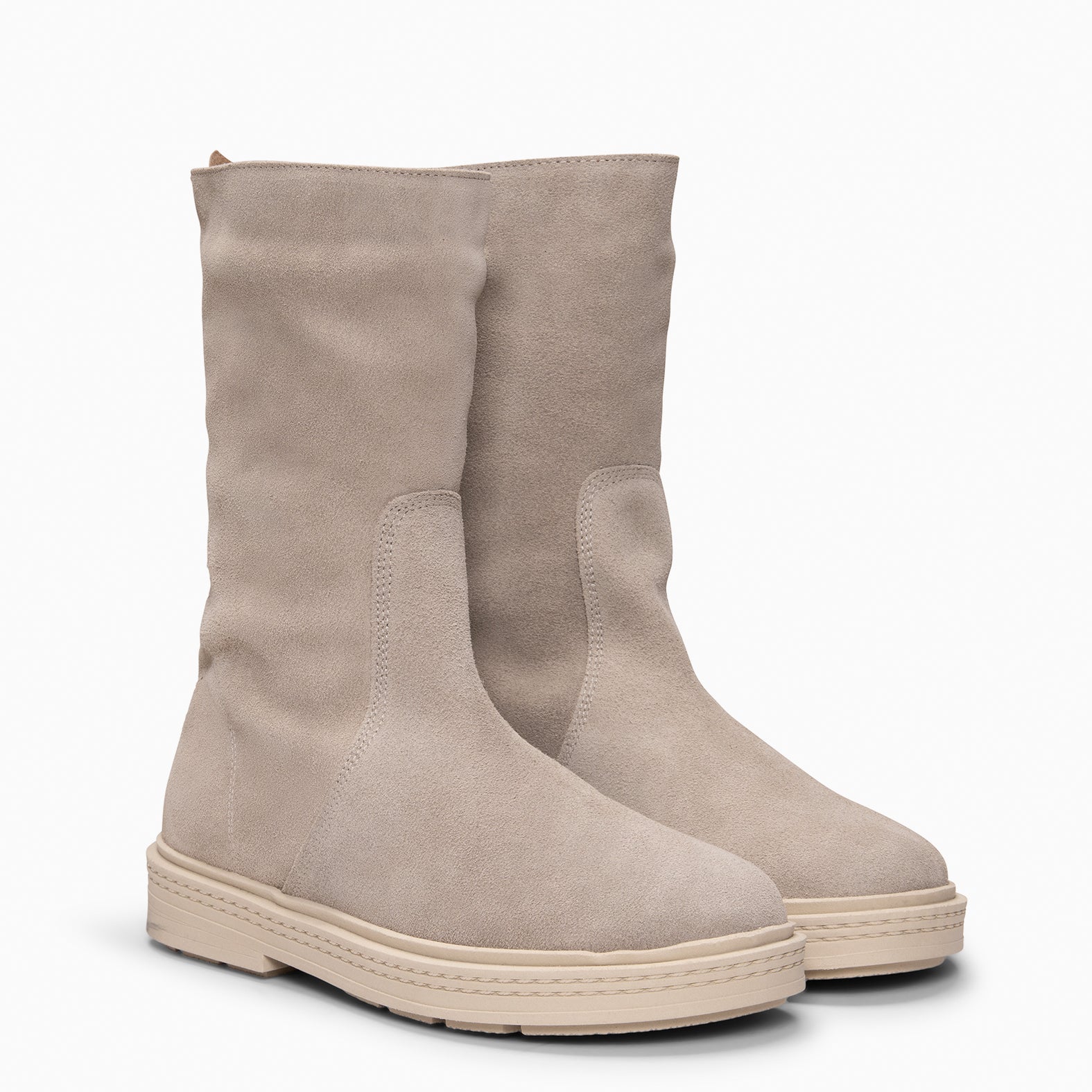 SNOW - Botines forrados de piel BEIGE - miMaO ®