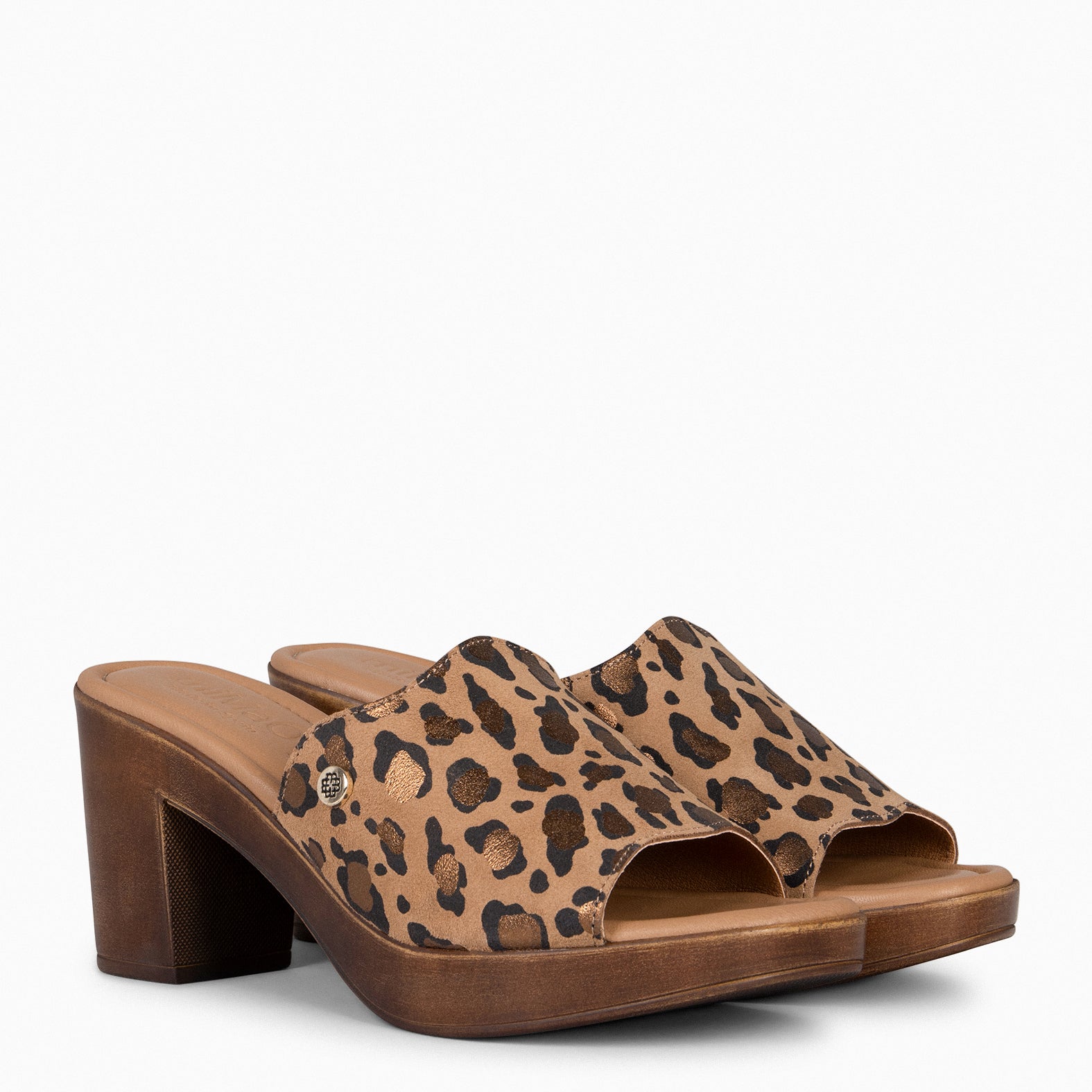 ADELA - Zuecos con tacón LEOPARDO - miMaO ®
