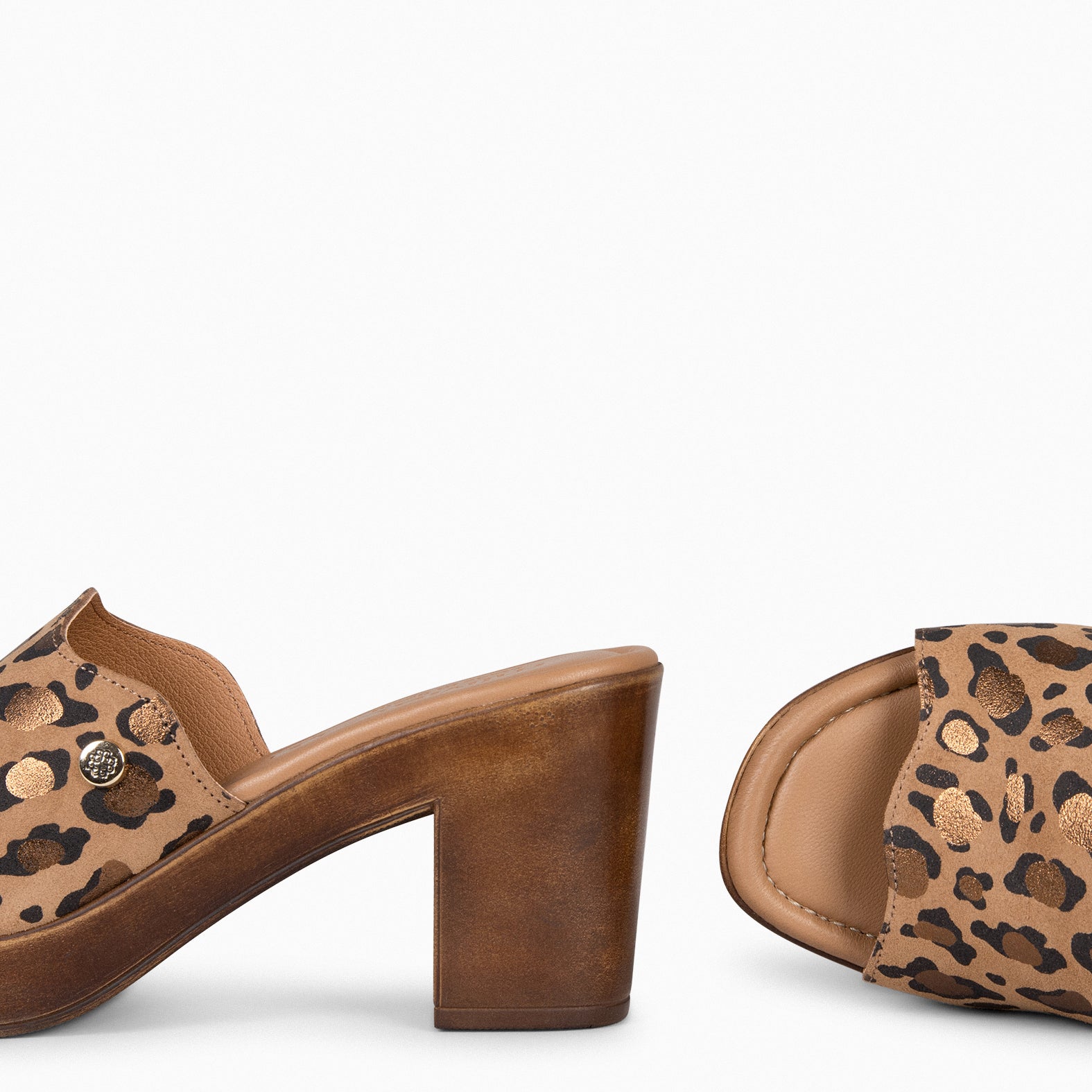 ADELA - Zuecos con tacón LEOPARDO - miMaO ®