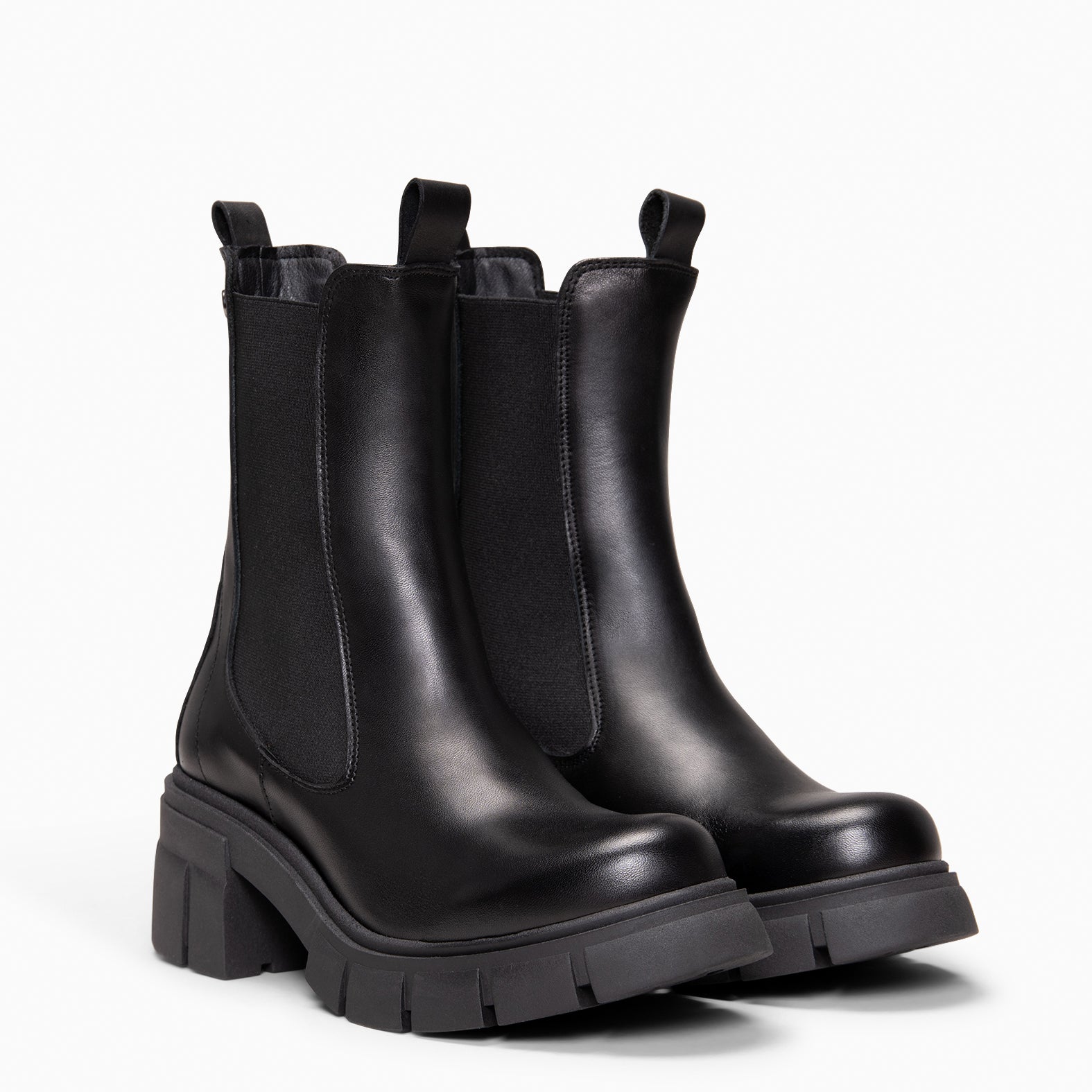 LUCIA - Botines Chelsea con plataforma NEGRO - miMaO ®