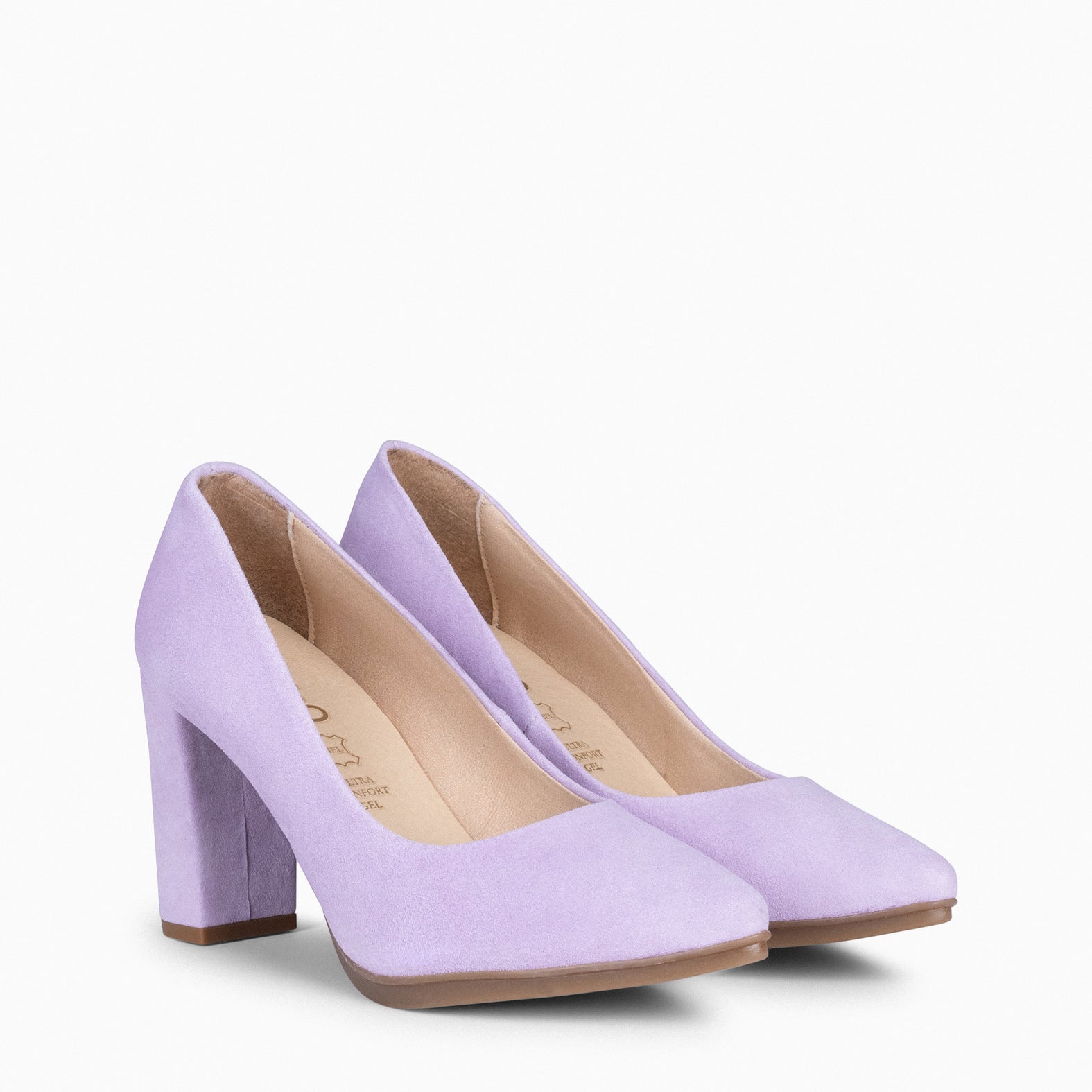 URBAN – Zapatos de tacón alto de ante LILA - miMaO ®