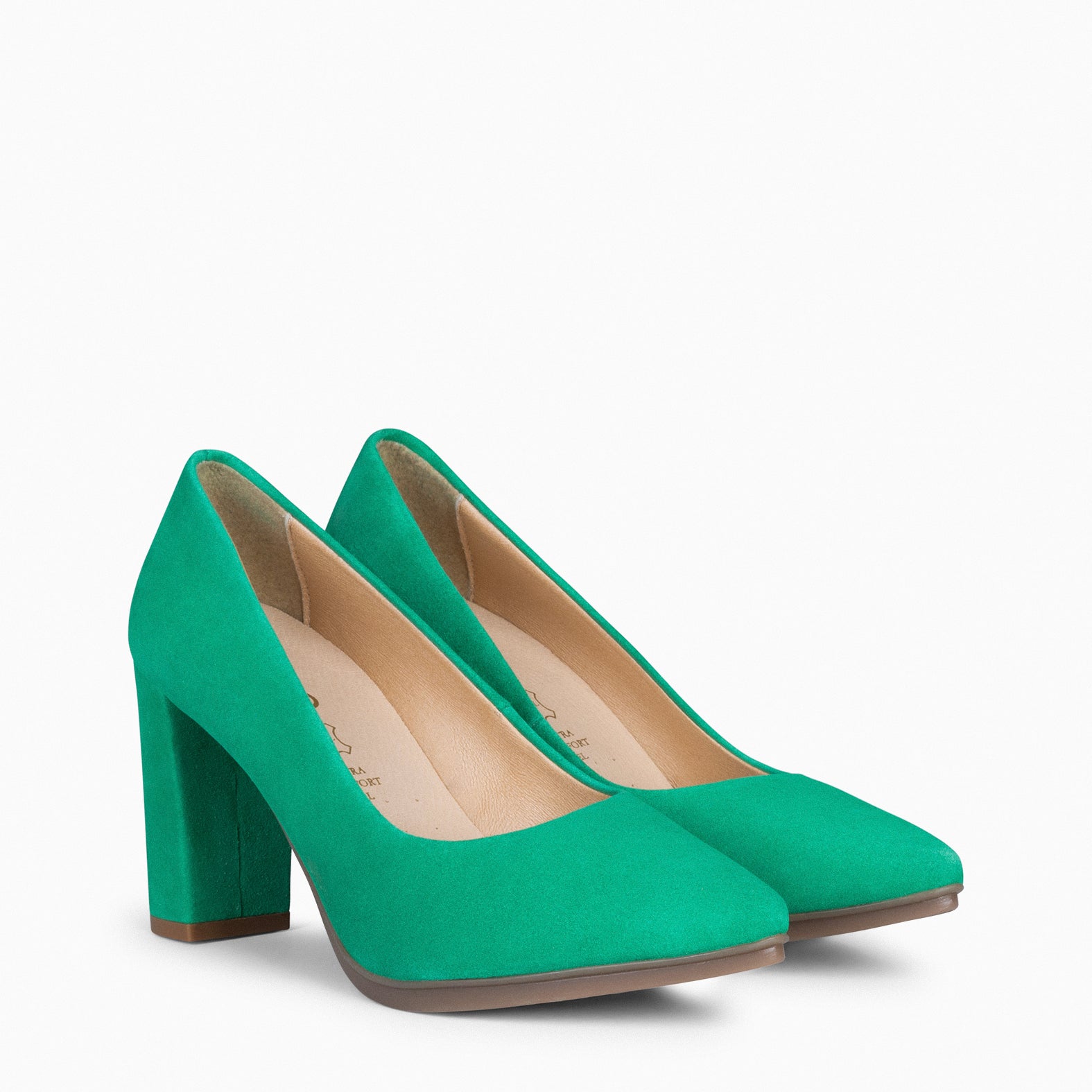 URBAN - Escarpins à talon haut en daim VERT