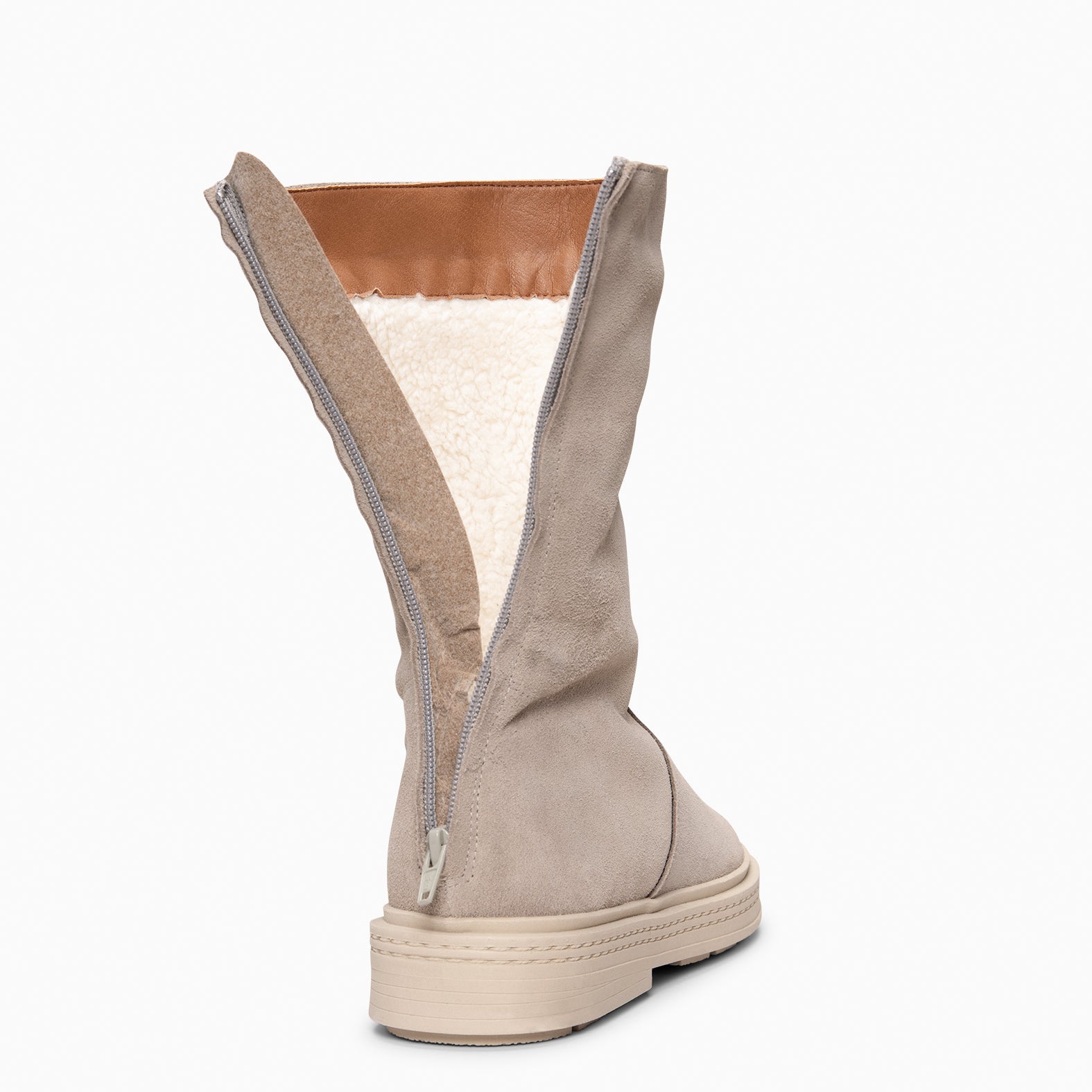 SNOW - Botines forrados de piel BEIGE - miMaO ®