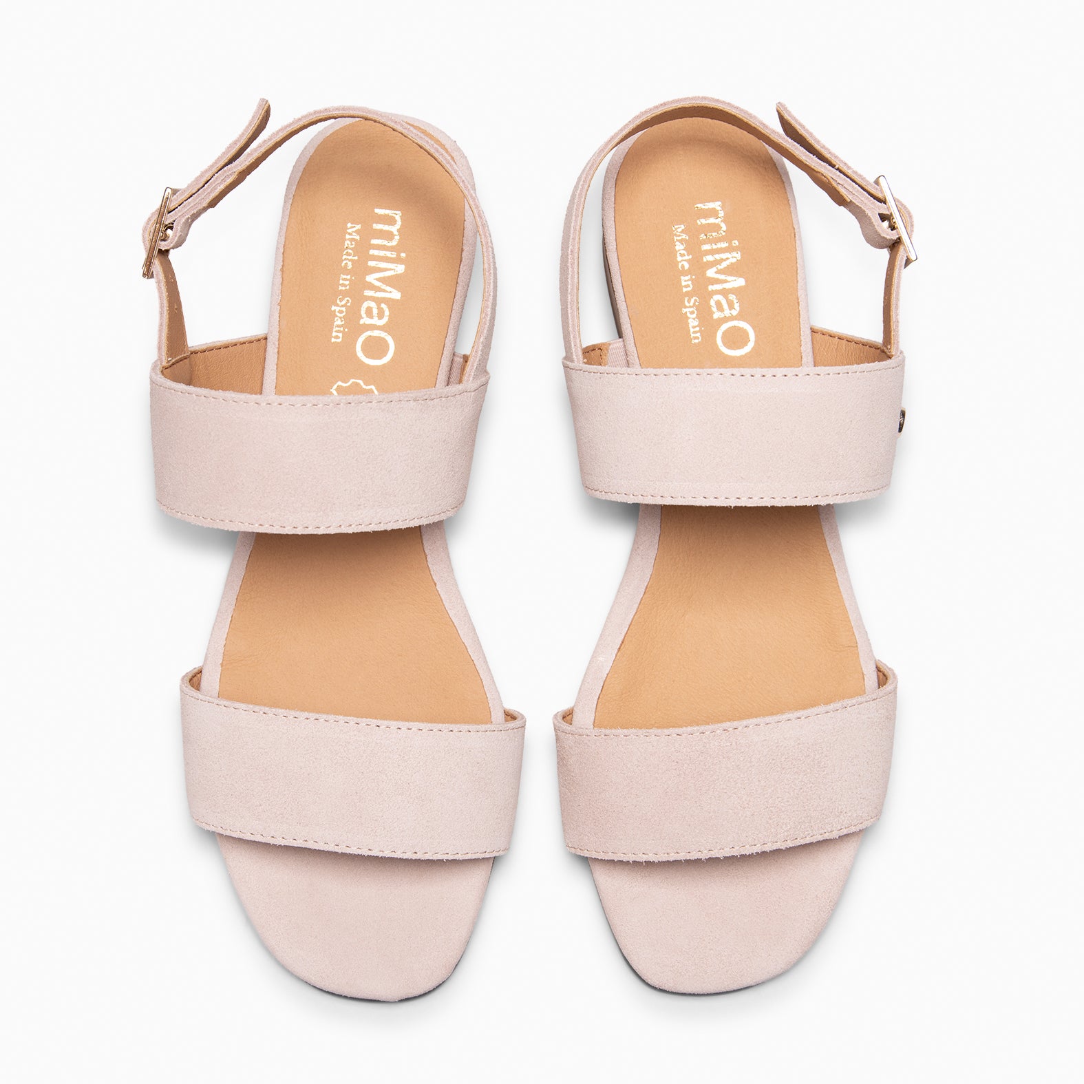 SIA - NUDE Wide-heel sandals