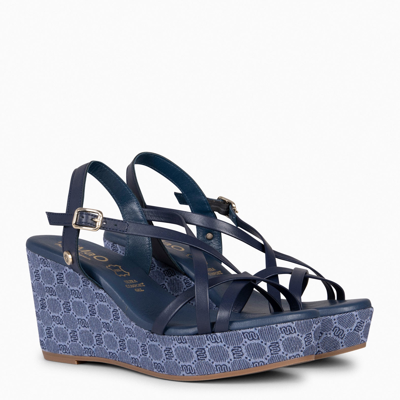 VALENTINA - Sandalias cuña MARINO - miMaO ®