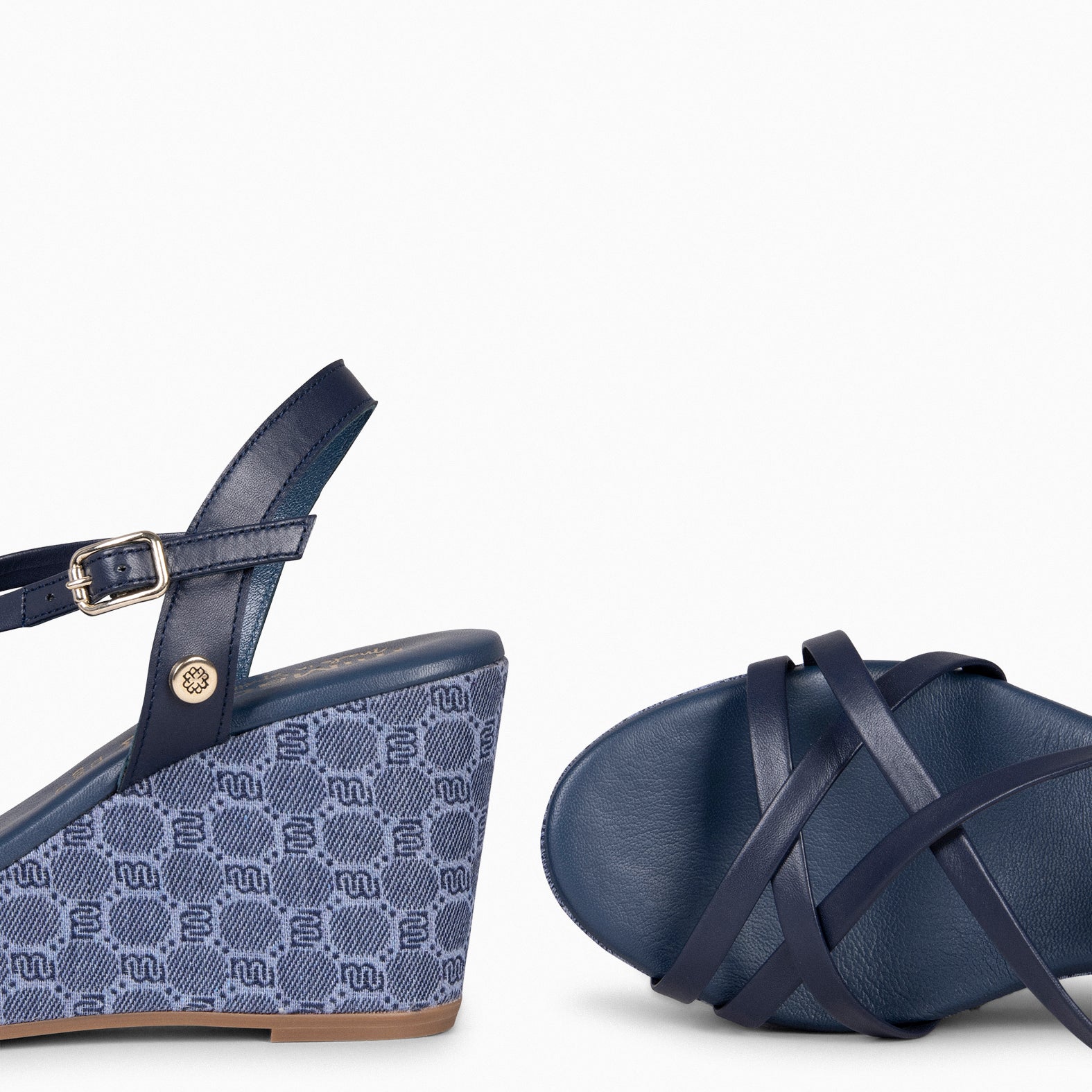 VALENTINA - Sandalias cuña MARINO - miMaO ®