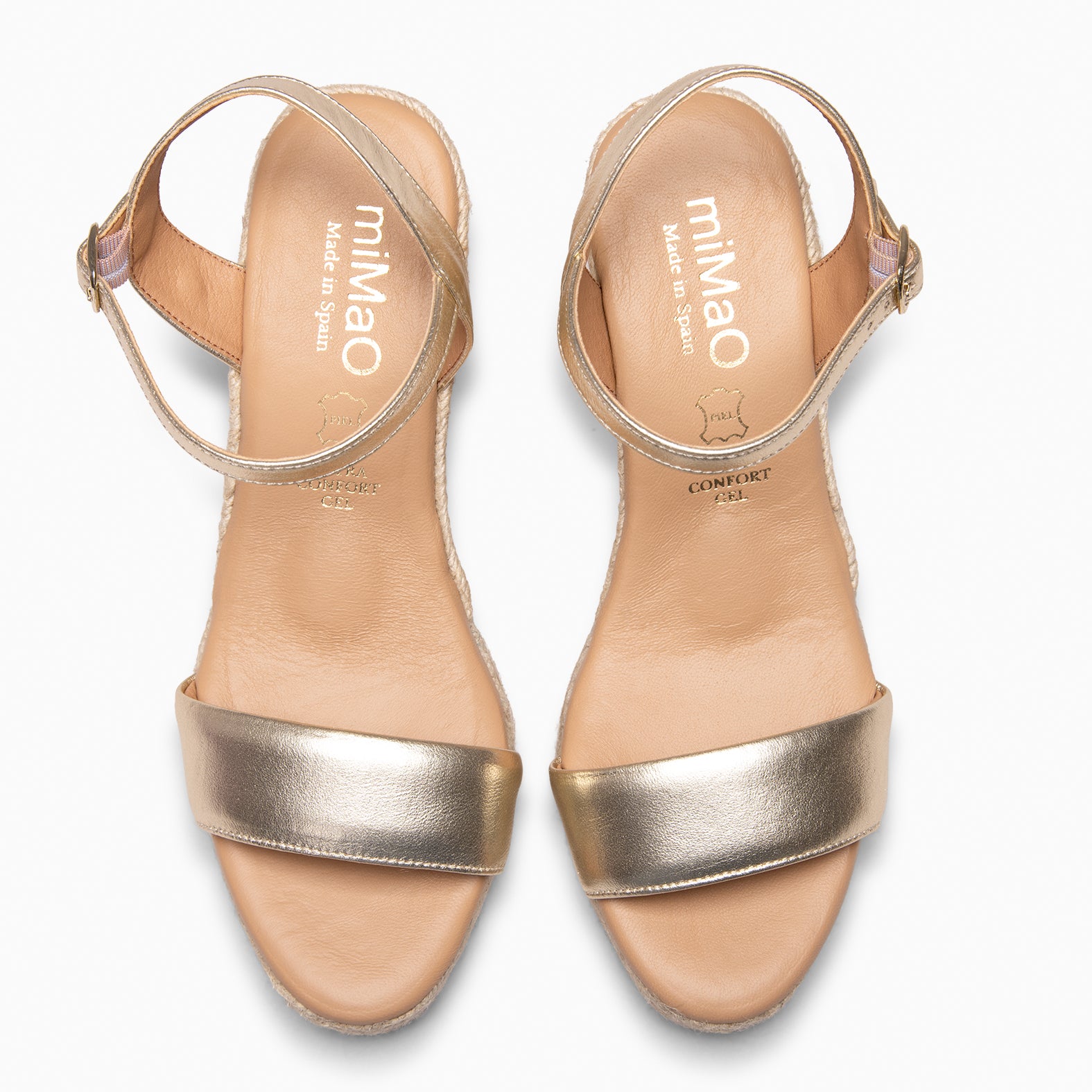 ADRA - GOLDEN Espadrilles open toe