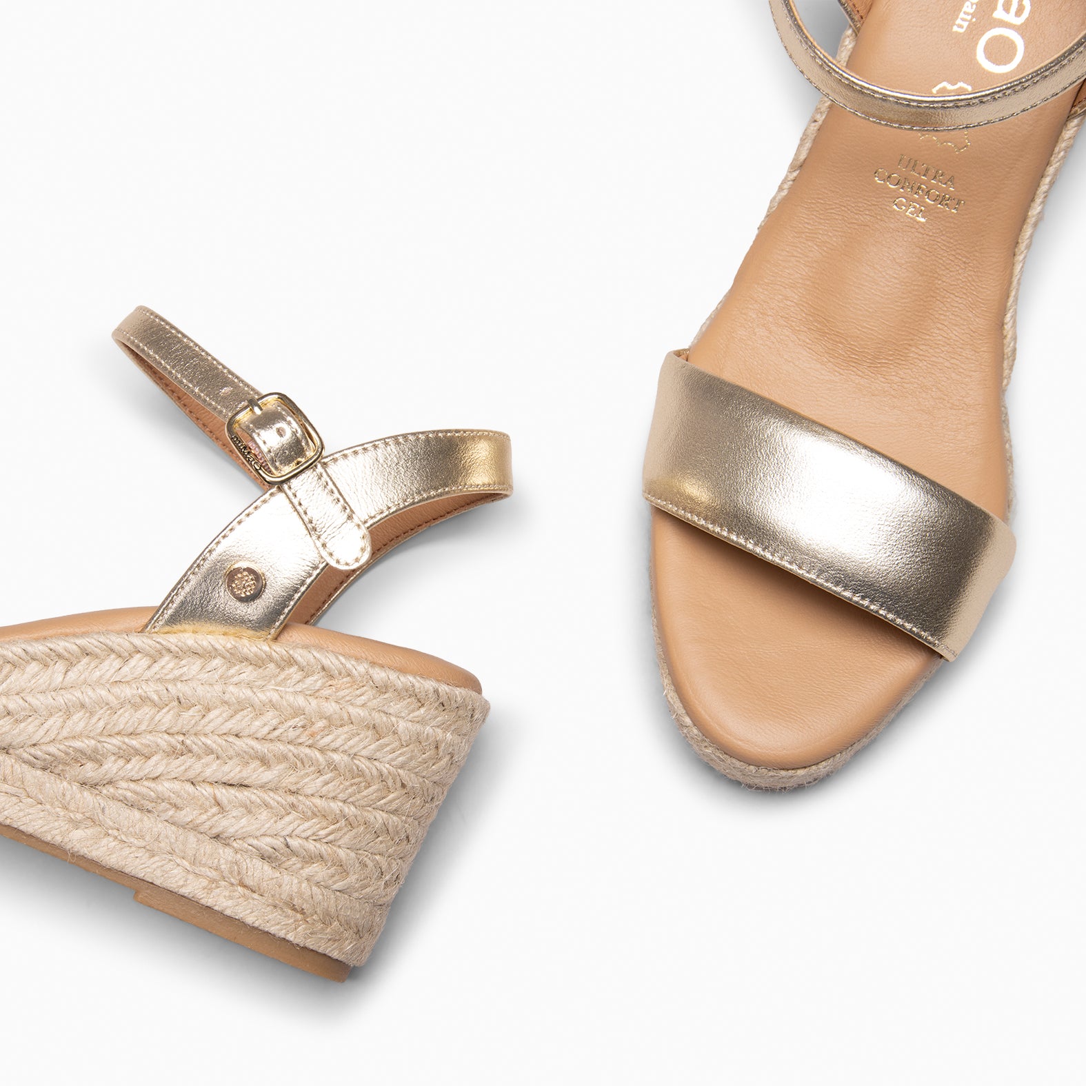 ADRA - GOLDEN Espadrilles open toe
