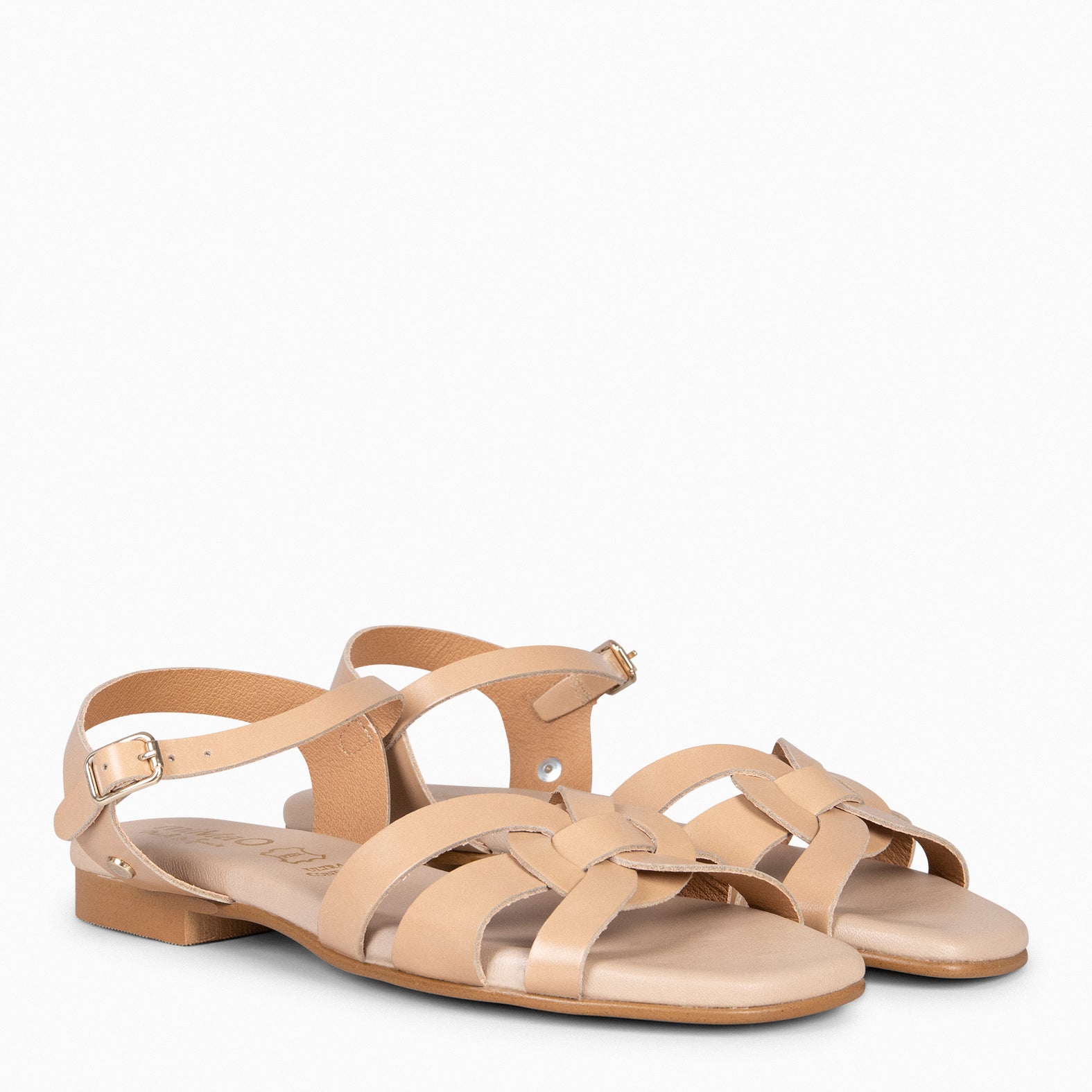 LIVIA - Sandalias planas elegantes BEIGE - miMaO ®