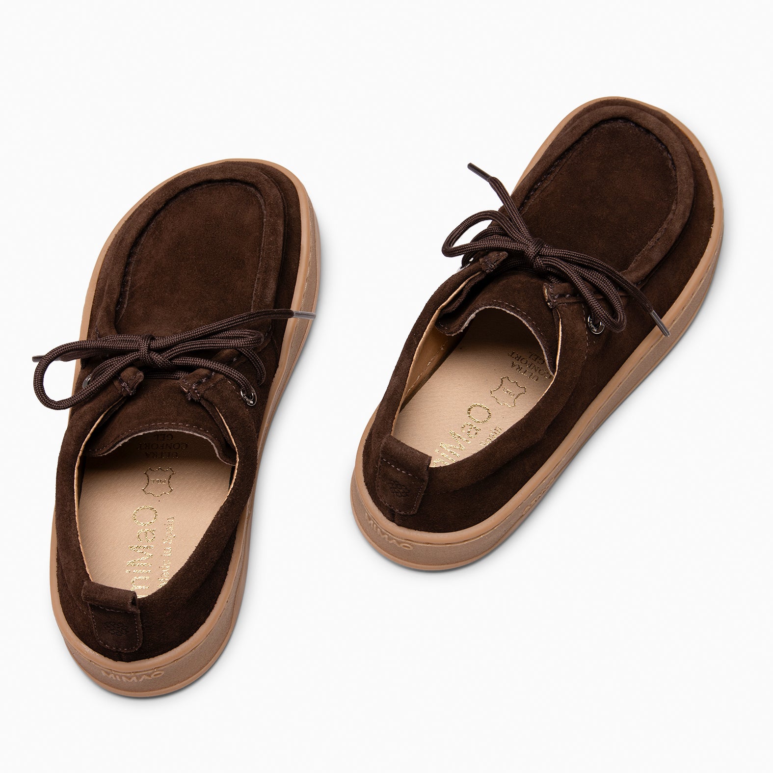 NIMBO - Mocasines de cordones Baresoft MARRON