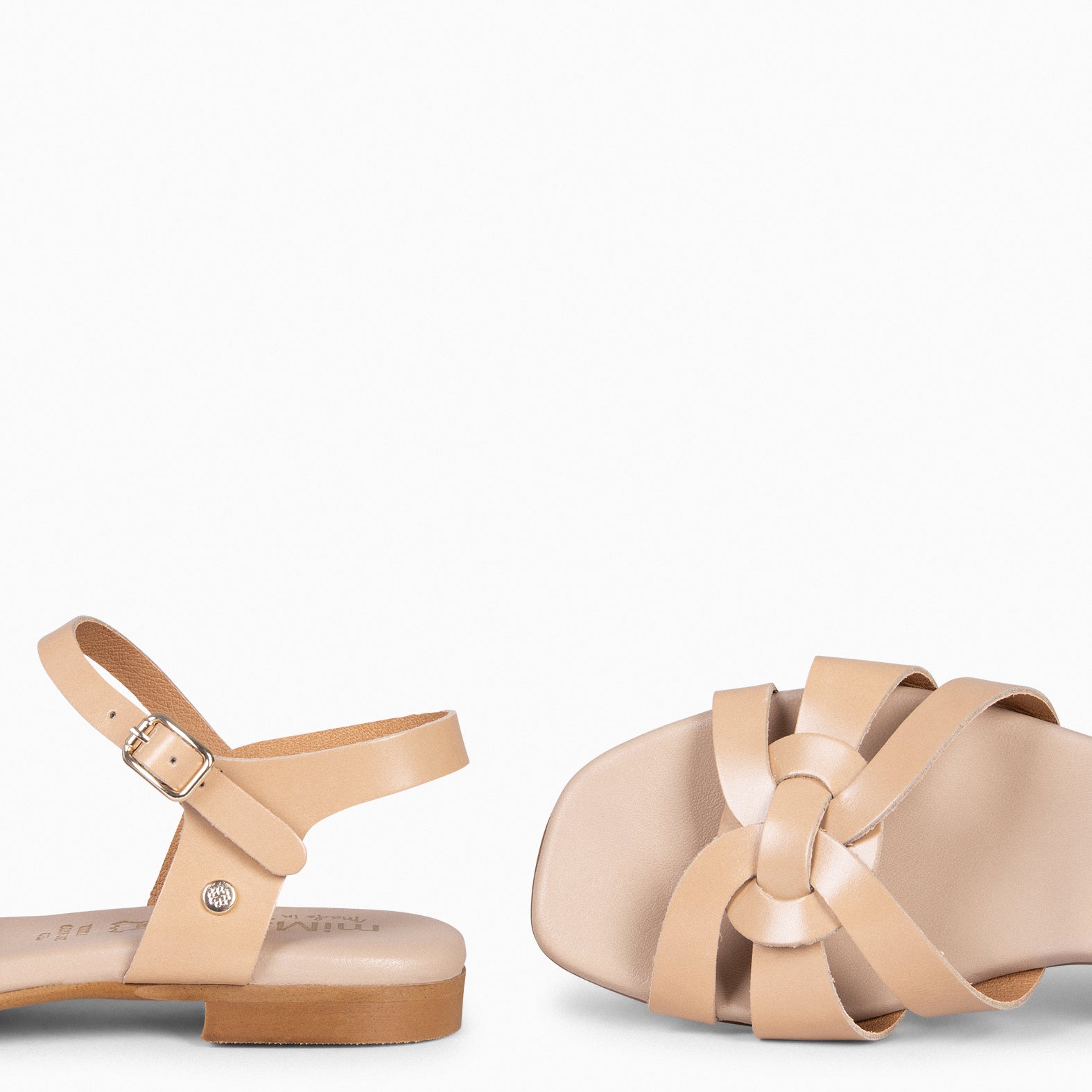 LIVIA - Sandalias planas elegantes BEIGE - miMaO ®