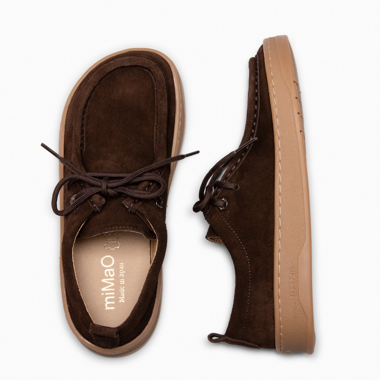 NIMBO - Mocasines de cordones Baresoft MARRON