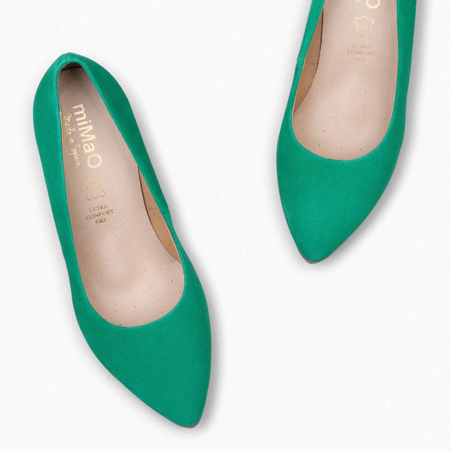 URBAN - Zapatos de tacón alto de ante VERDE