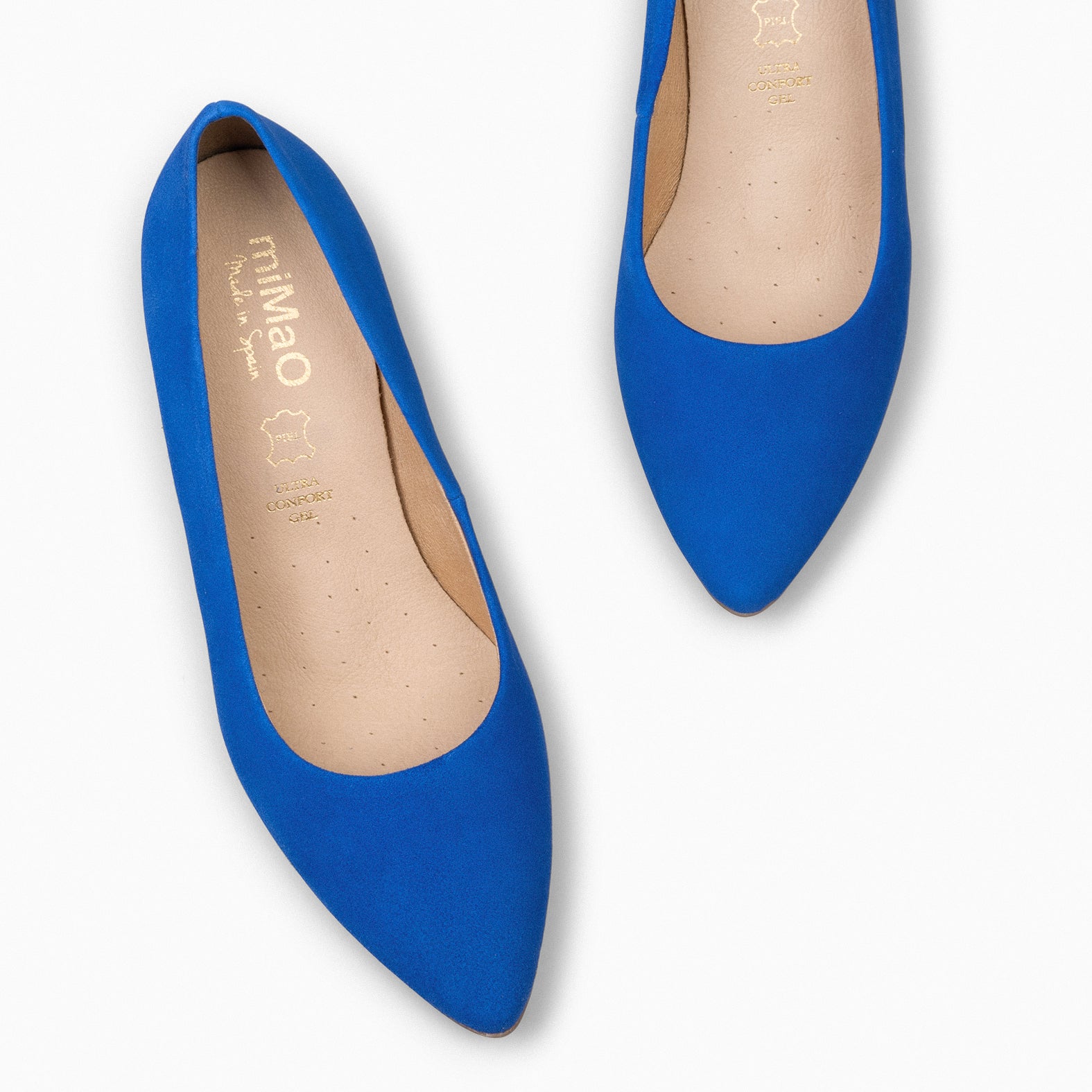URBAN S - Zapato de tacón medio ante AZUL ELÉCTRICO - miMaO ®