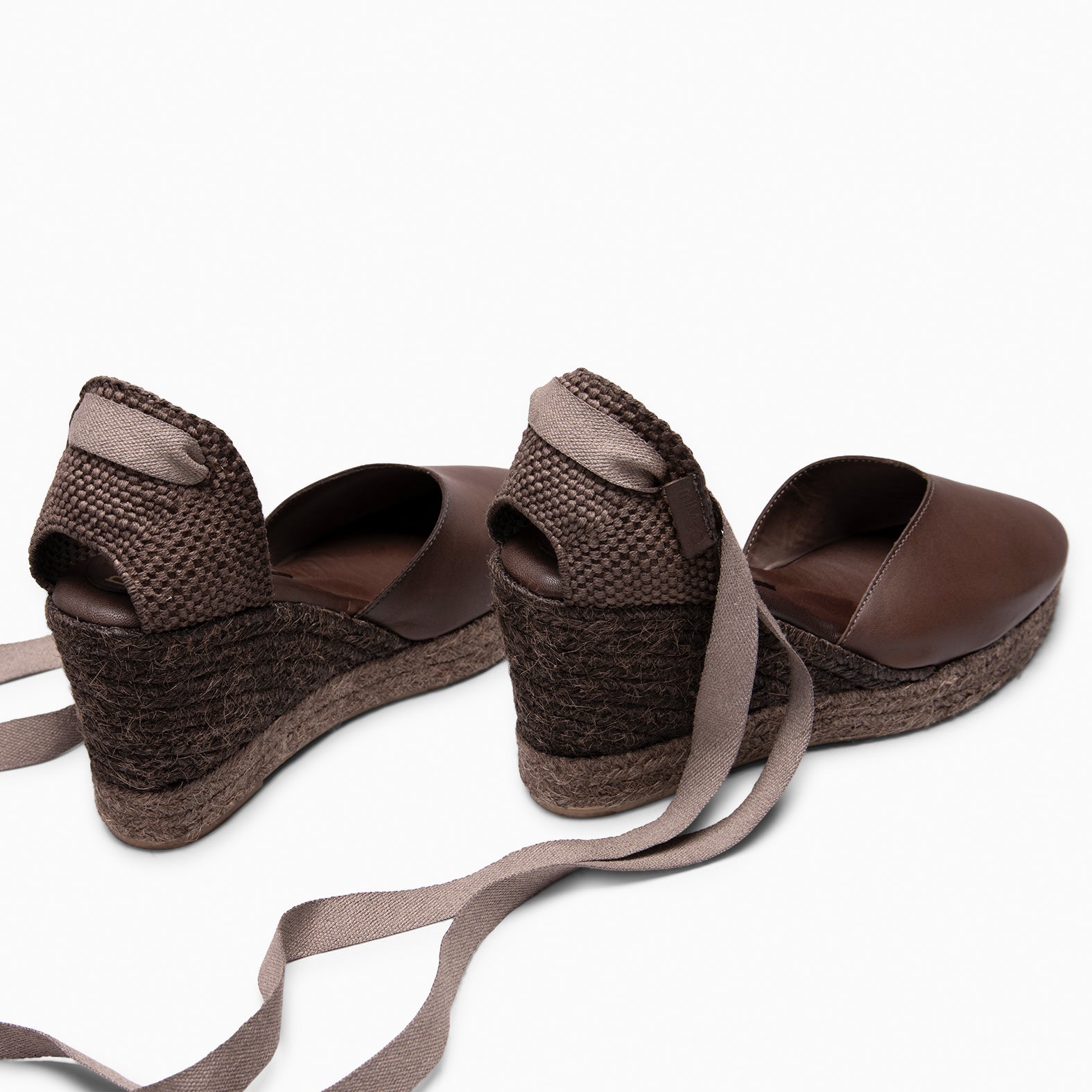 TALAIA - Espadrilles à haut talon MARRON (teinture naturelle par immersion)